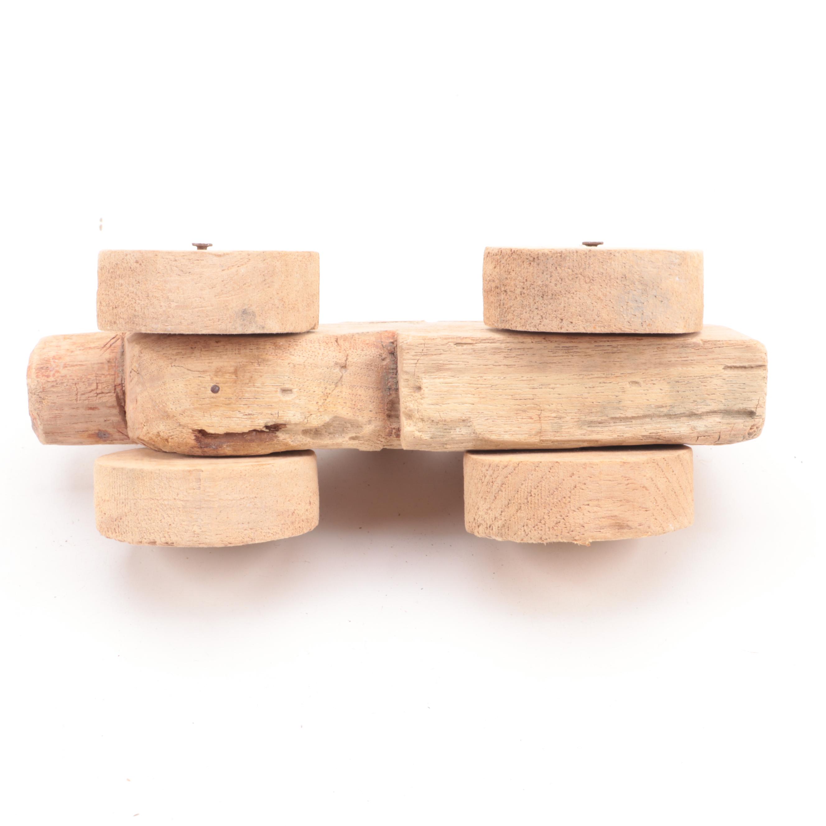 Primitive Hand-Carved Wood Toys