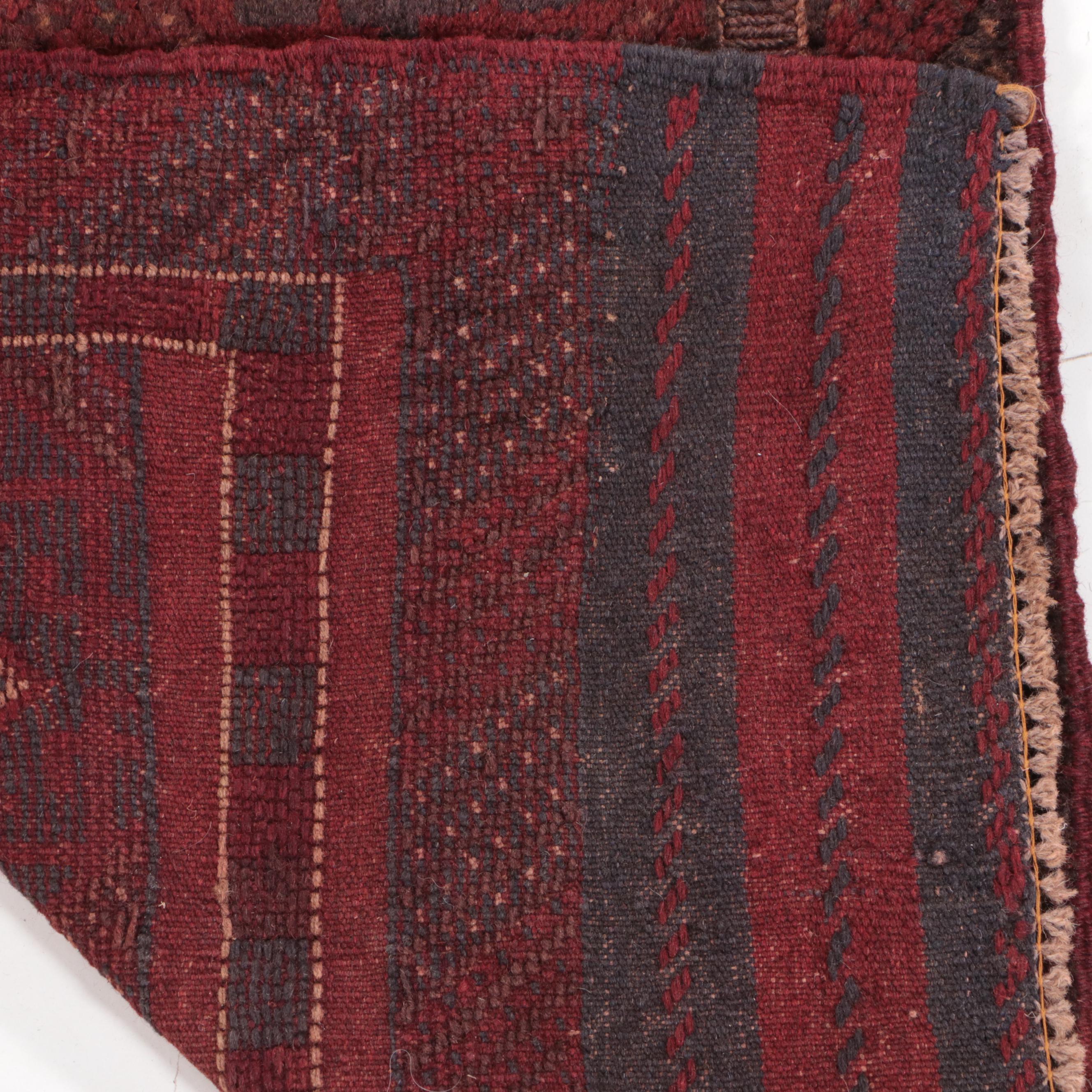 2'1 x 7'7 Handwoven Afghan Baluch Mixed Technique Carpet Runner