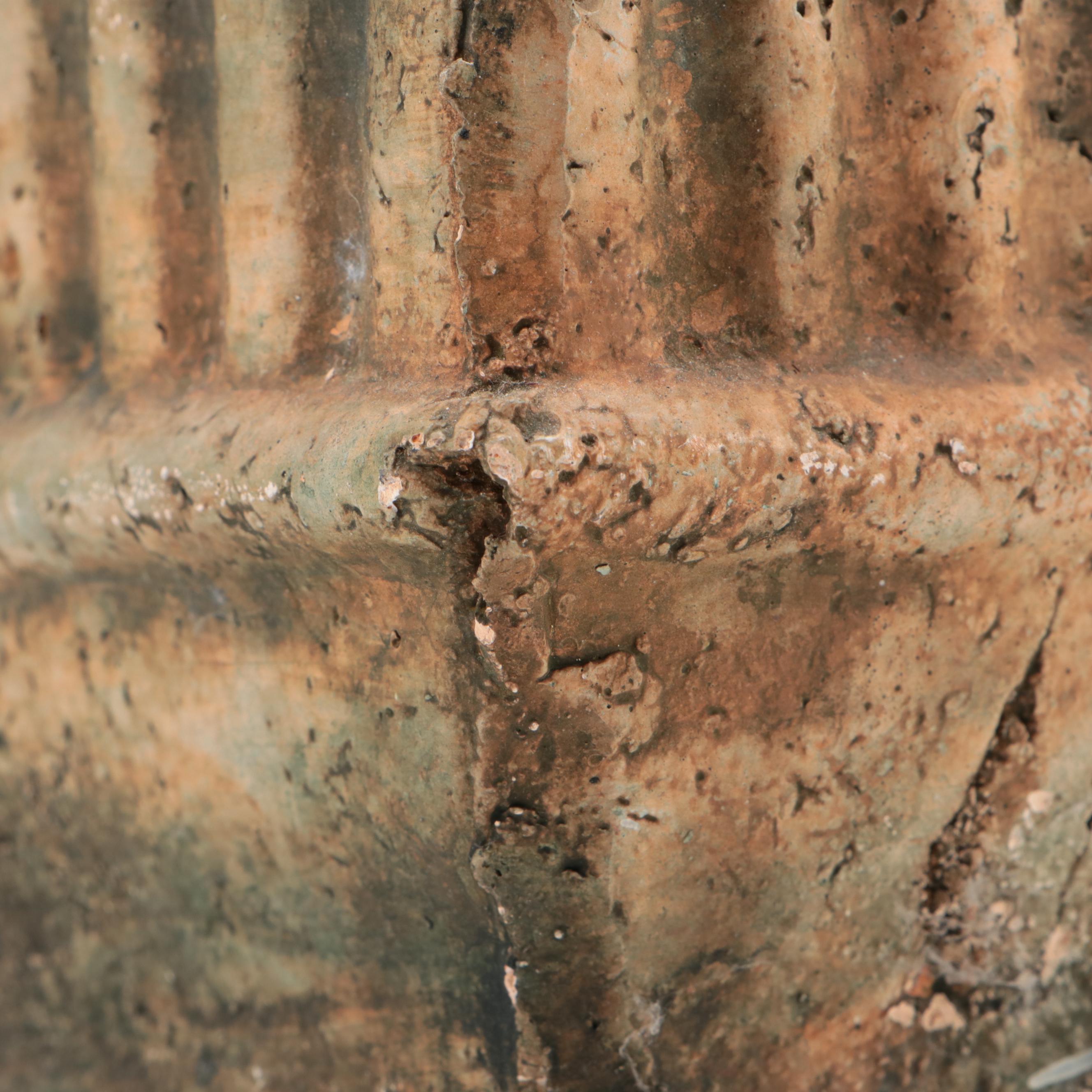 Pair of Fluted Terracotta Garden Planters