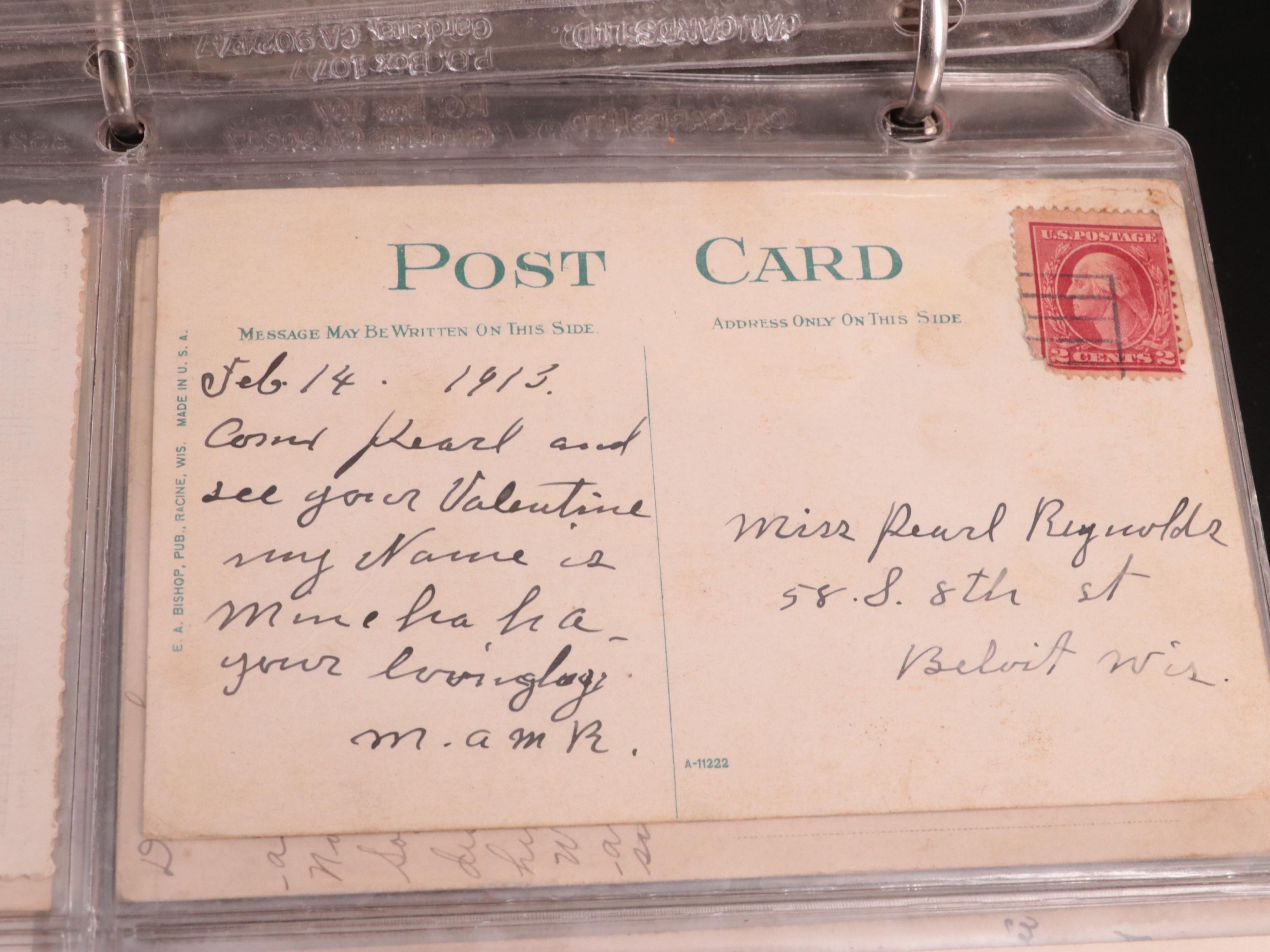 Album of Vintage Native American-Themed Postcards