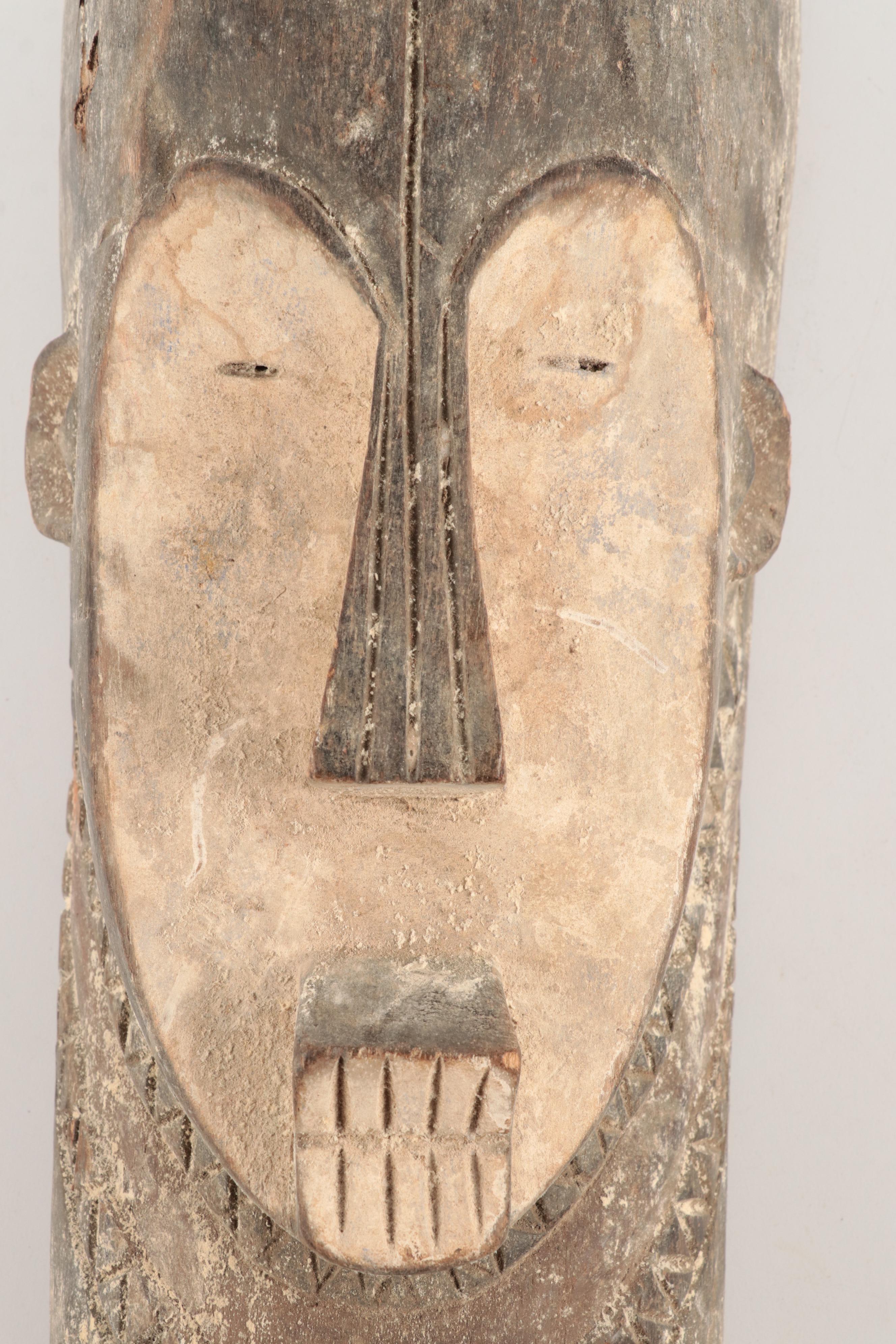 Fang and Lega Style Wooden Masks, Central Africa