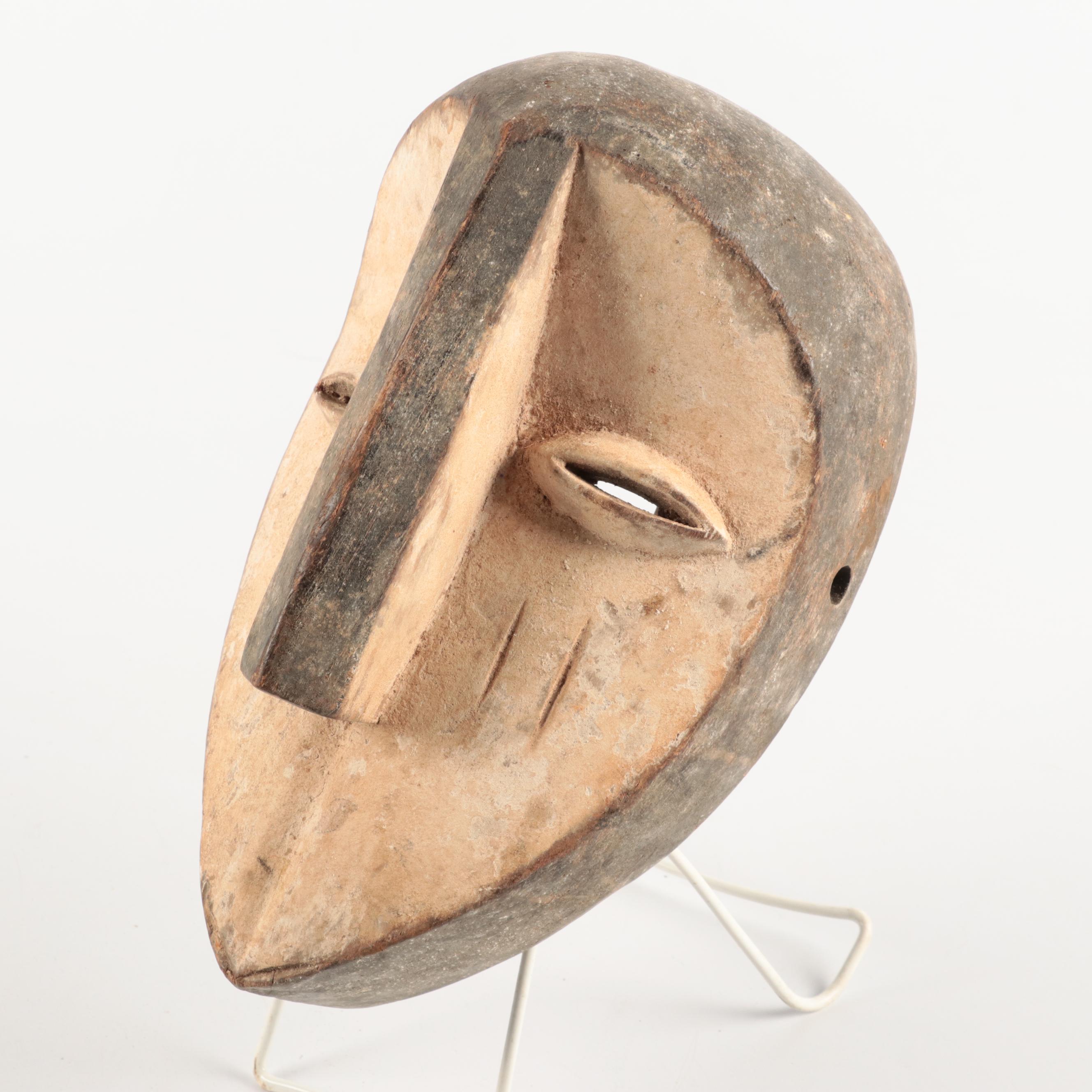 Fang and Lega Style Wooden Masks, Central Africa