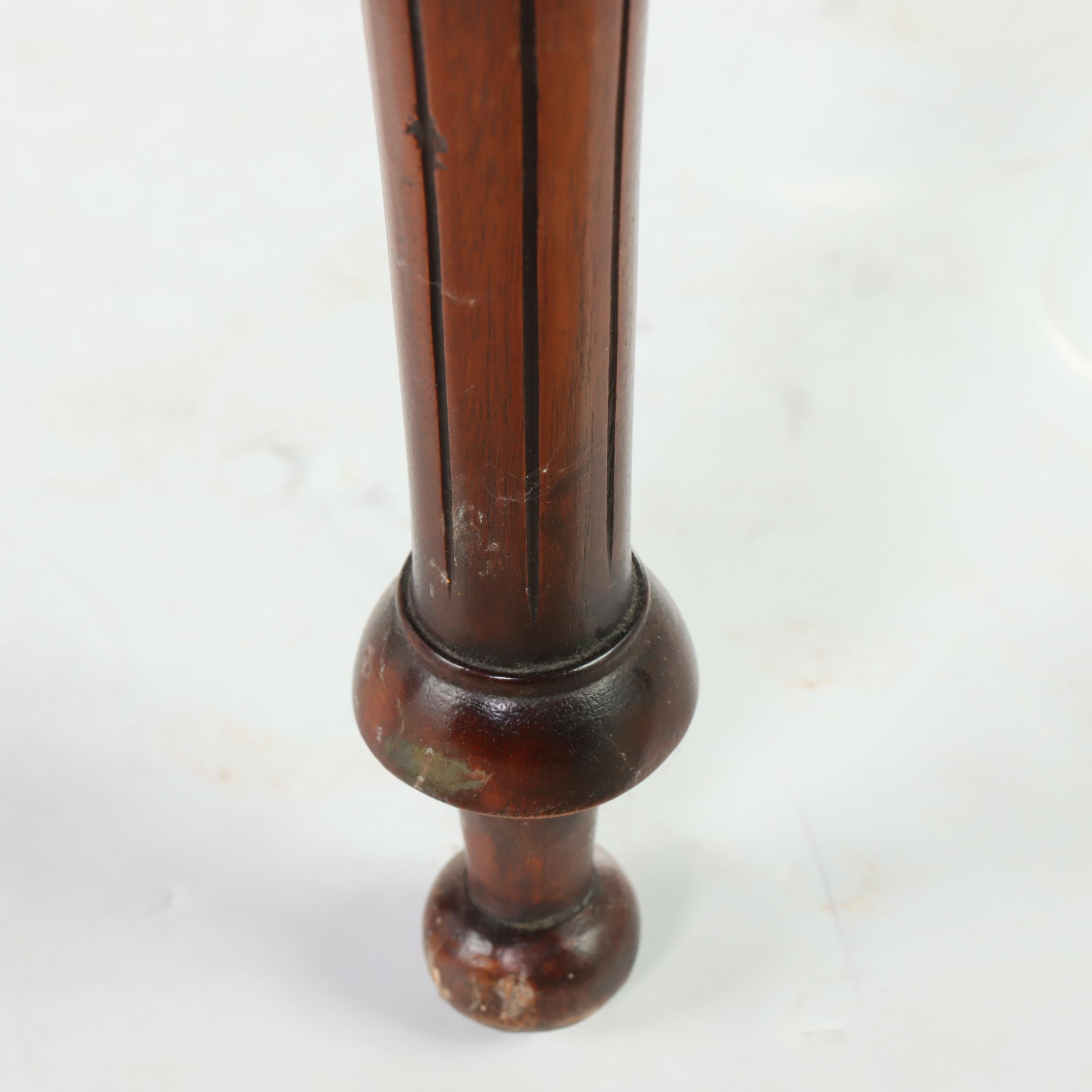 Louis XVI Style Mahogany and Button-Tufted Window Seat