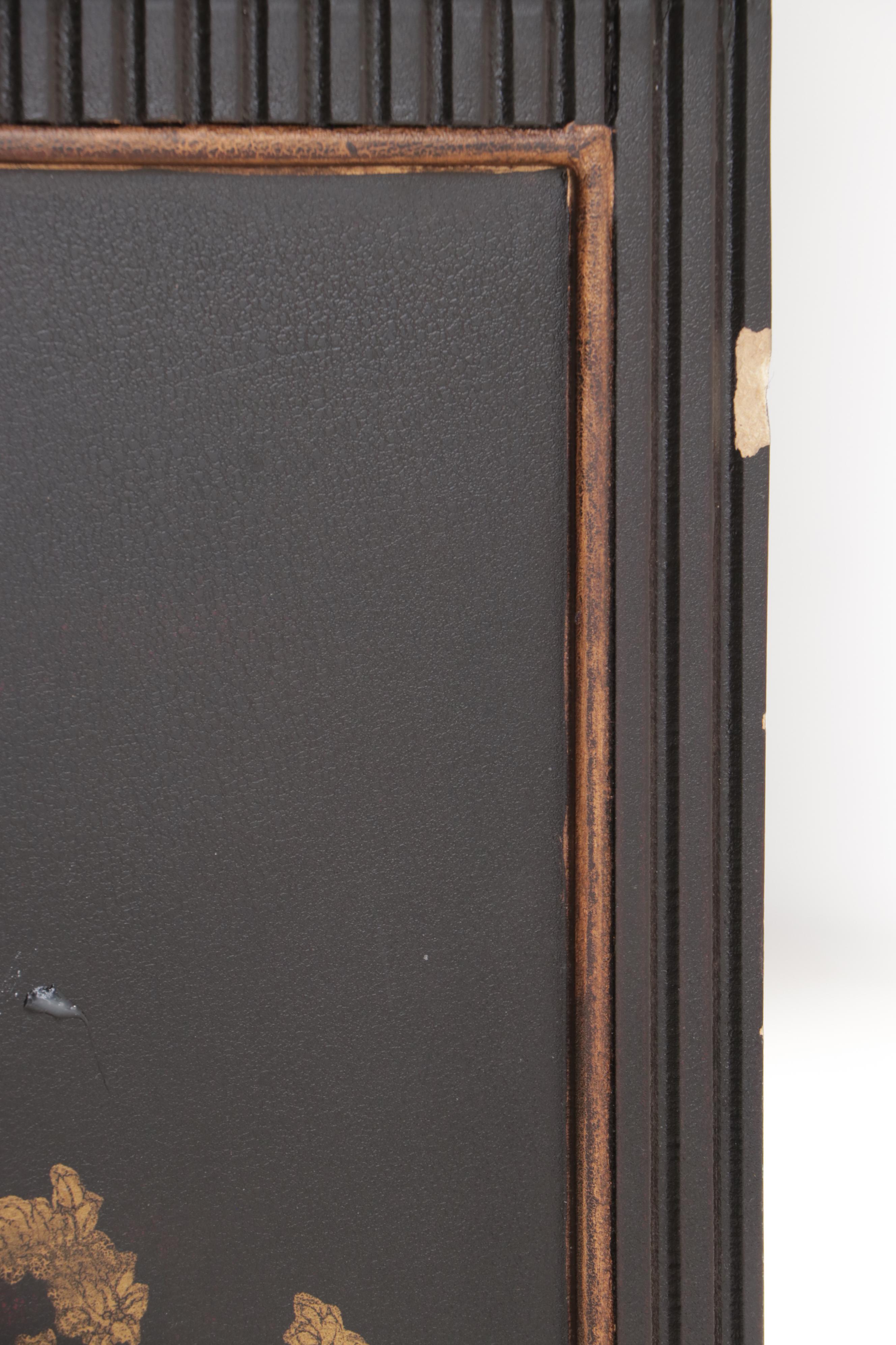 George III Style Chinoiserie Desk with Chelsea House Queen Anne Style Armchair