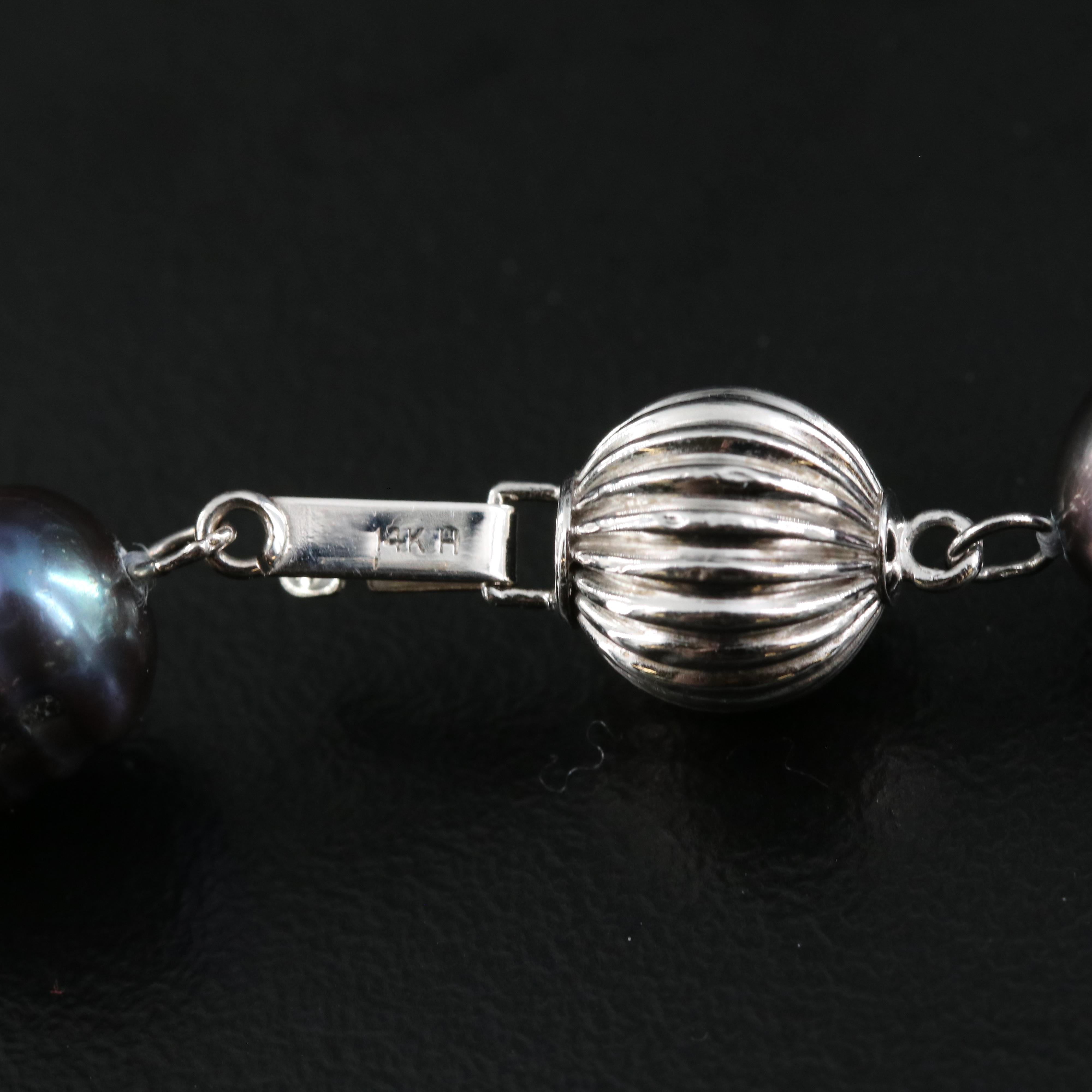 Pearl Necklace with 14K Clasp