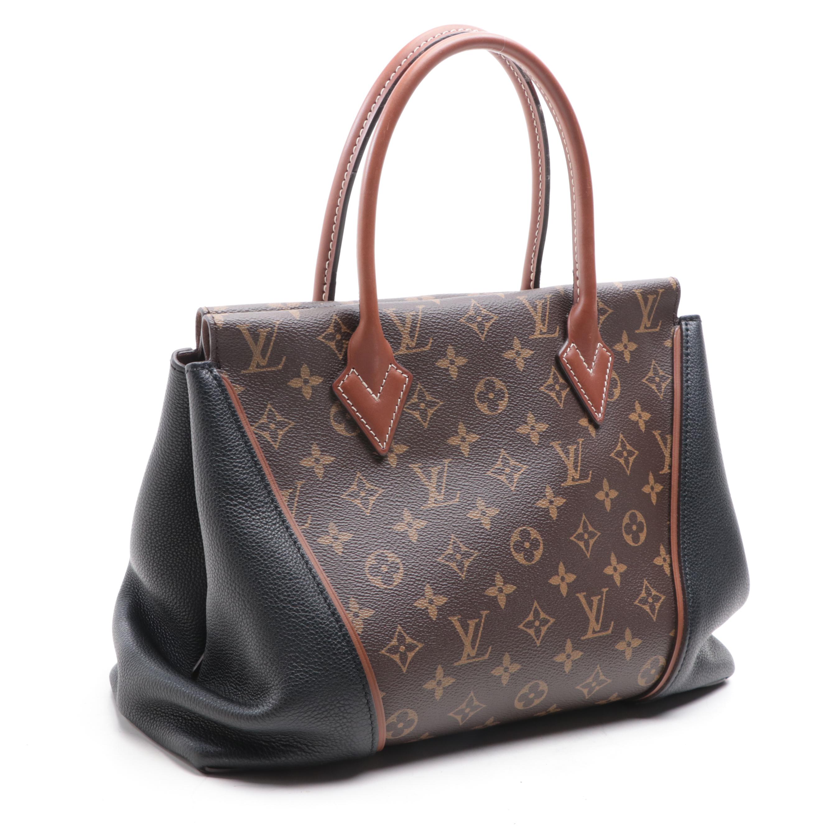Louis Vuitton W PM Bag in Monogram Canvas and Bicolor Leather
