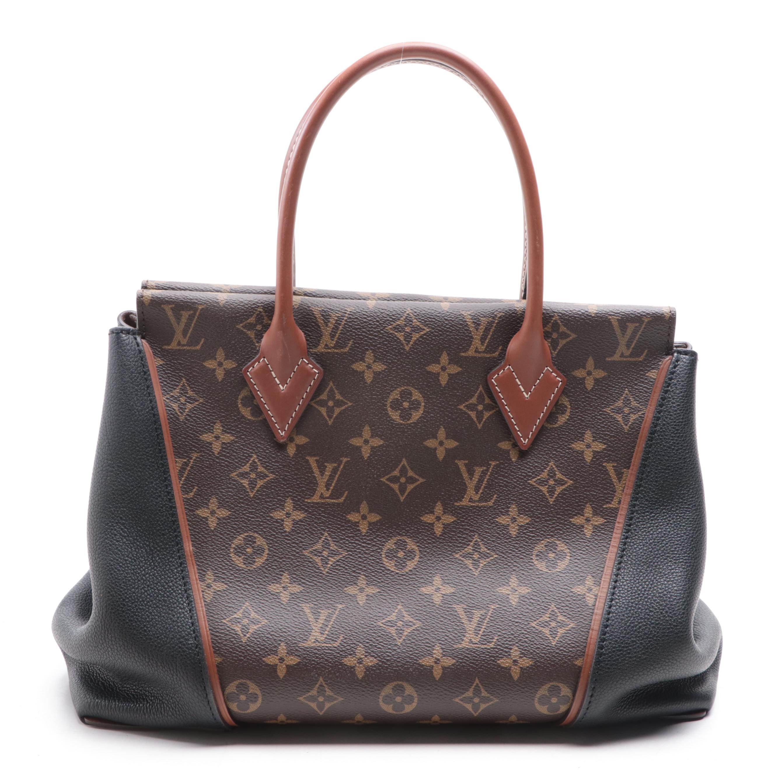Louis Vuitton W PM Bag in Monogram Canvas and Bicolor Leather