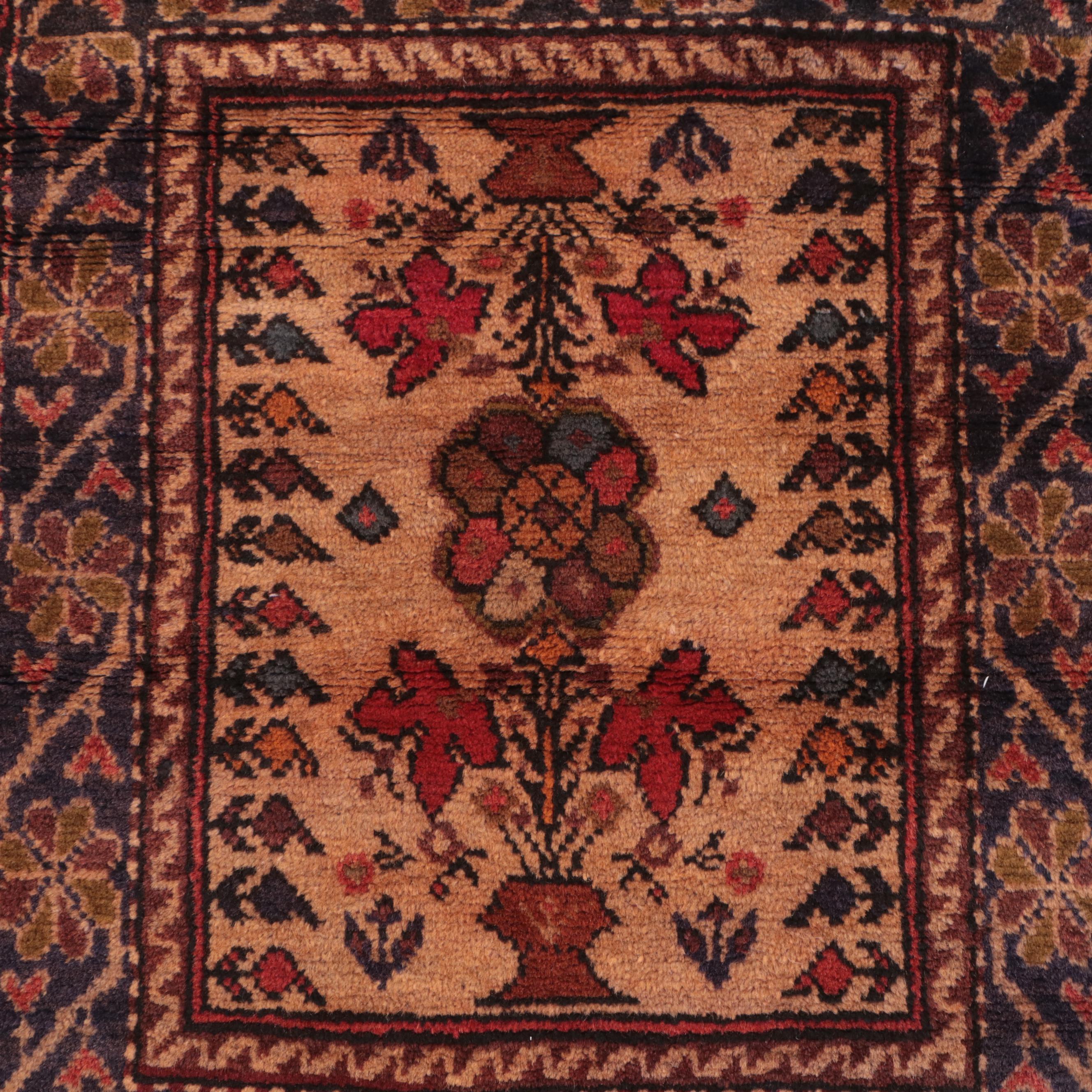 1'8 x 2'1 Hand-Knotted Afghan Baluch Floor Mat