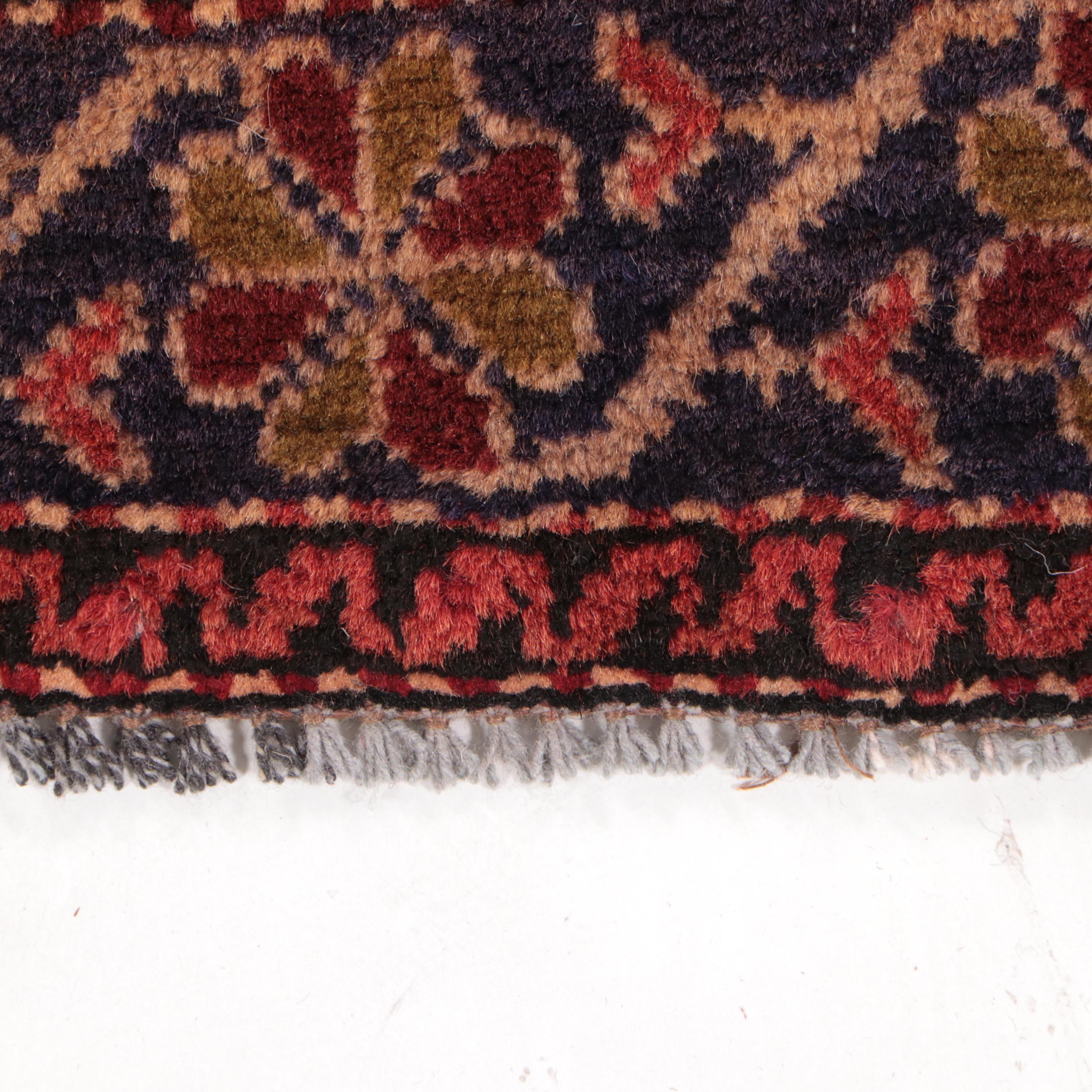 1'8 x 2'1 Hand-Knotted Afghan Baluch Floor Mat