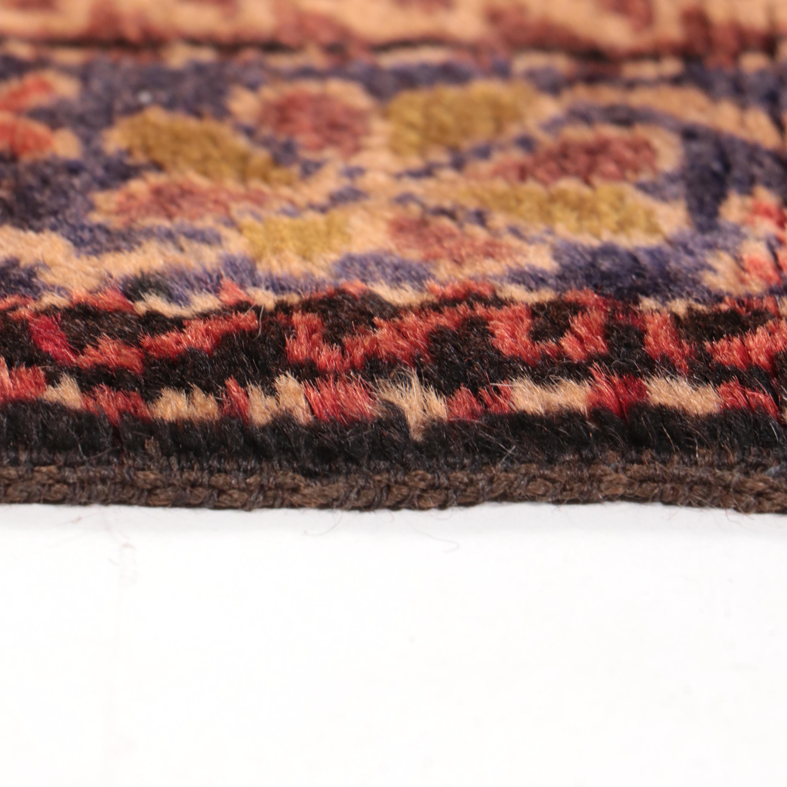 1'8 x 2'1 Hand-Knotted Afghan Baluch Floor Mat