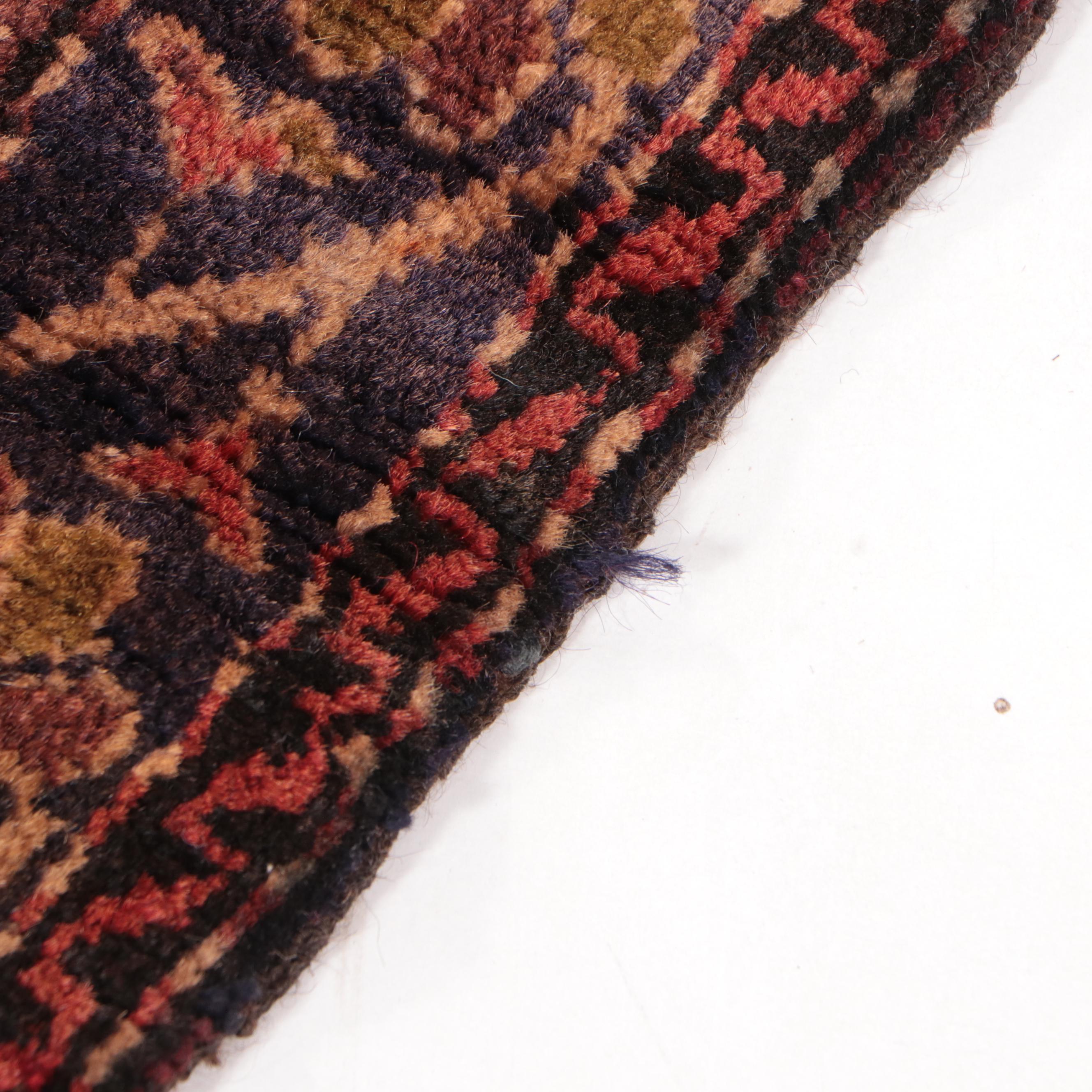 1'8 x 2'1 Hand-Knotted Afghan Baluch Floor Mat