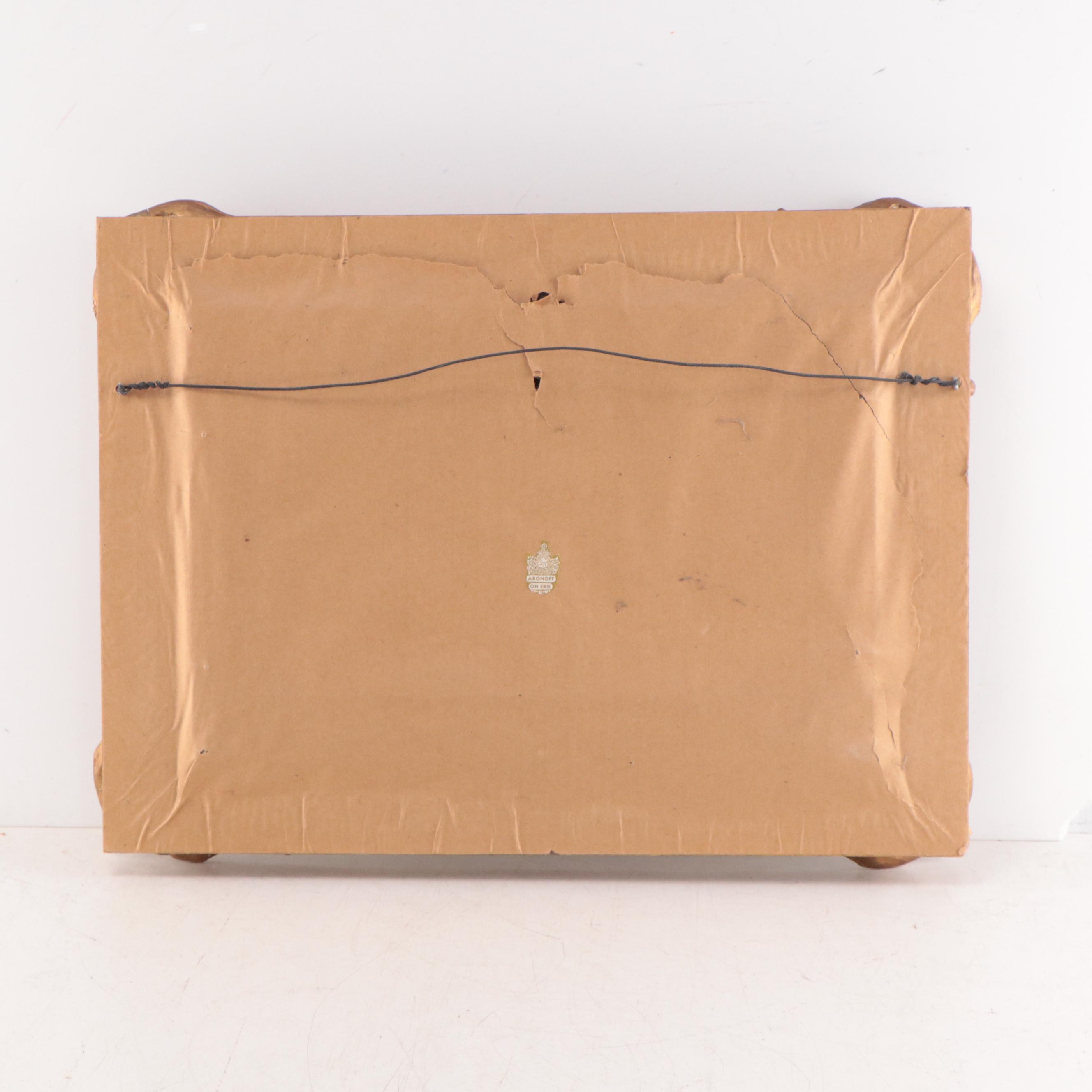 E. Braiser Oil Painting of Ships on Ocean, 1882