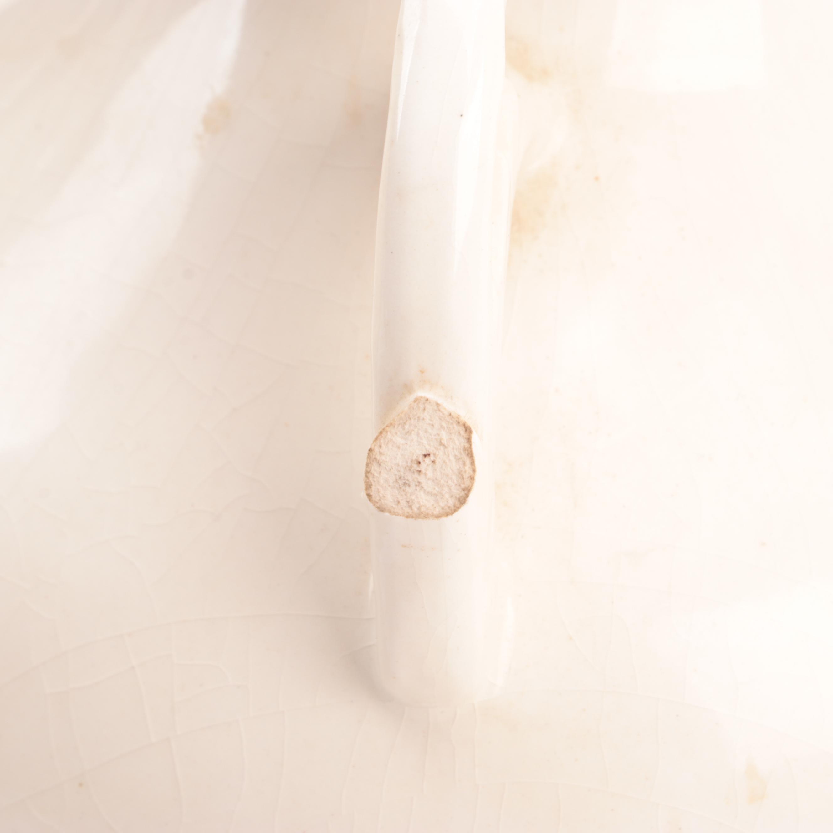 Ceramic Floral Motif Handled Table Lamps