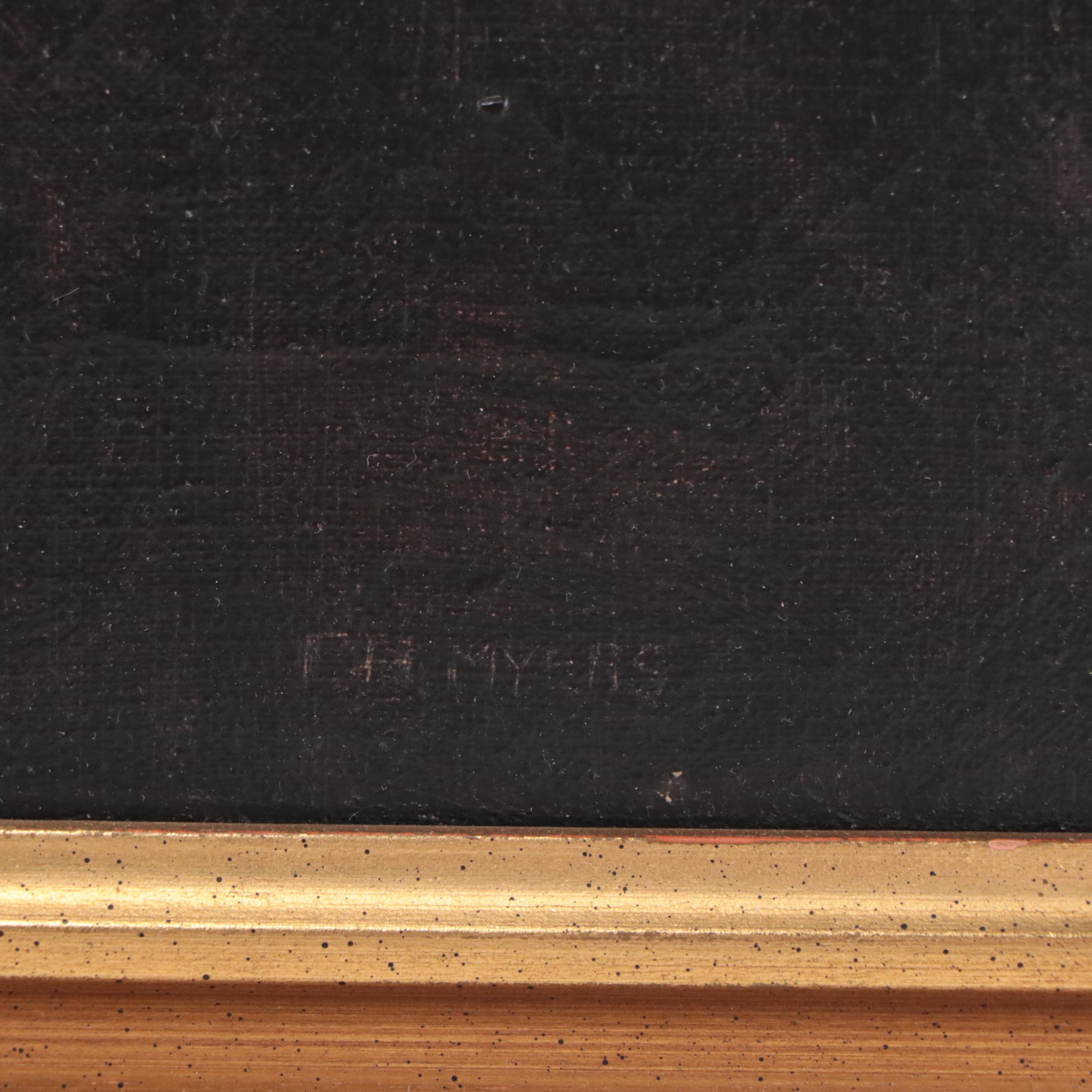 F. H. Myers Oil Painting of Female Portrait