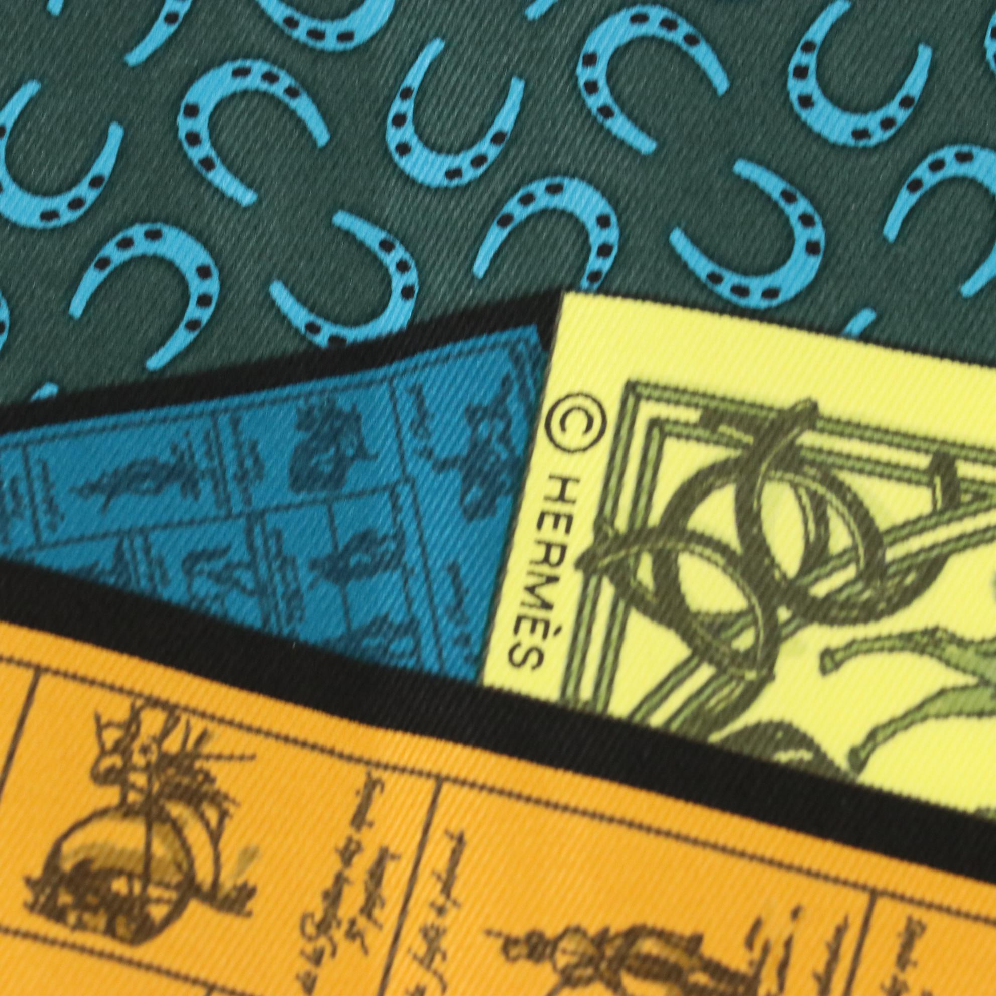 Hermès "A Cheval Sur Mon Carré" Silk Twill Scarf