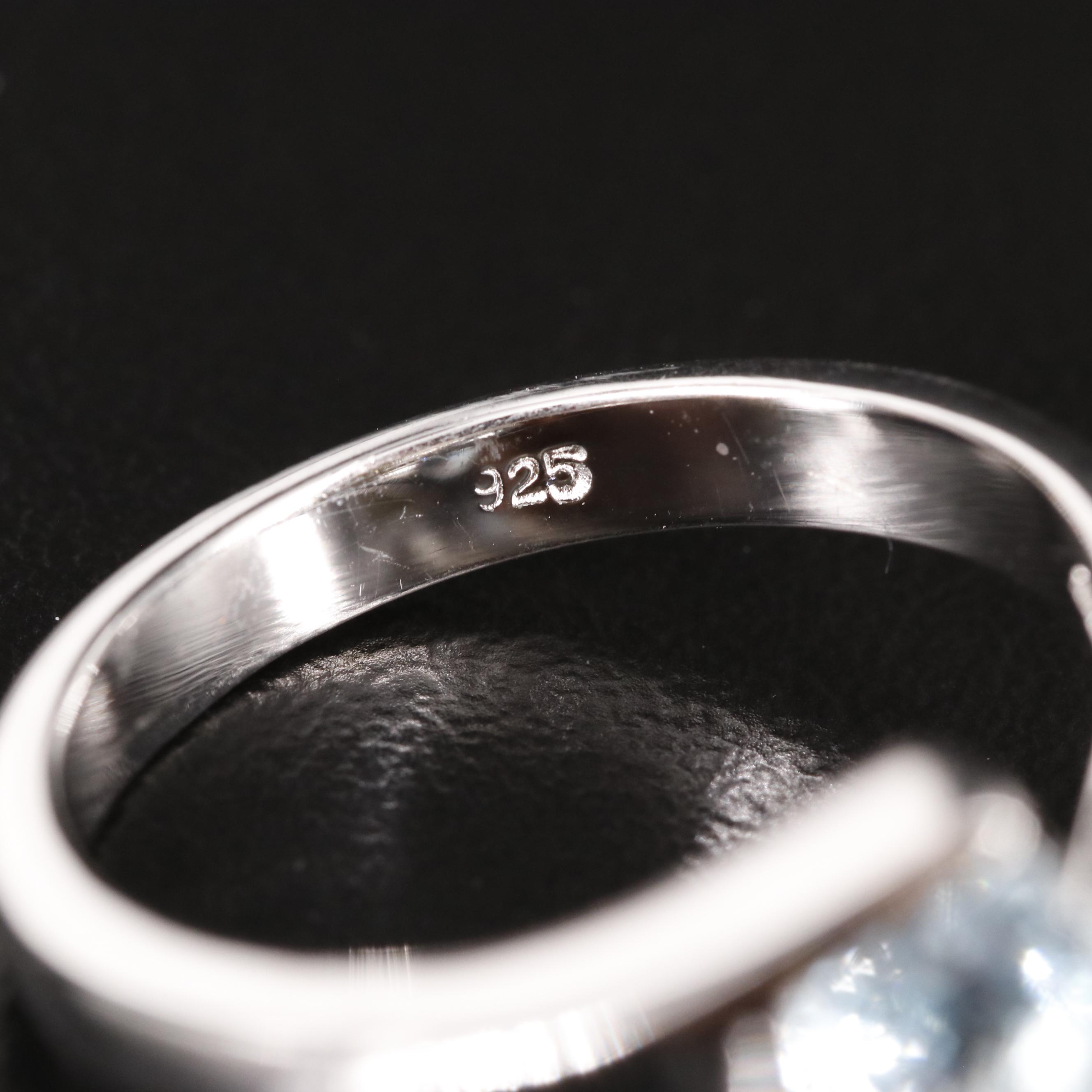 Sterling Blue Topaz Bypass Ring