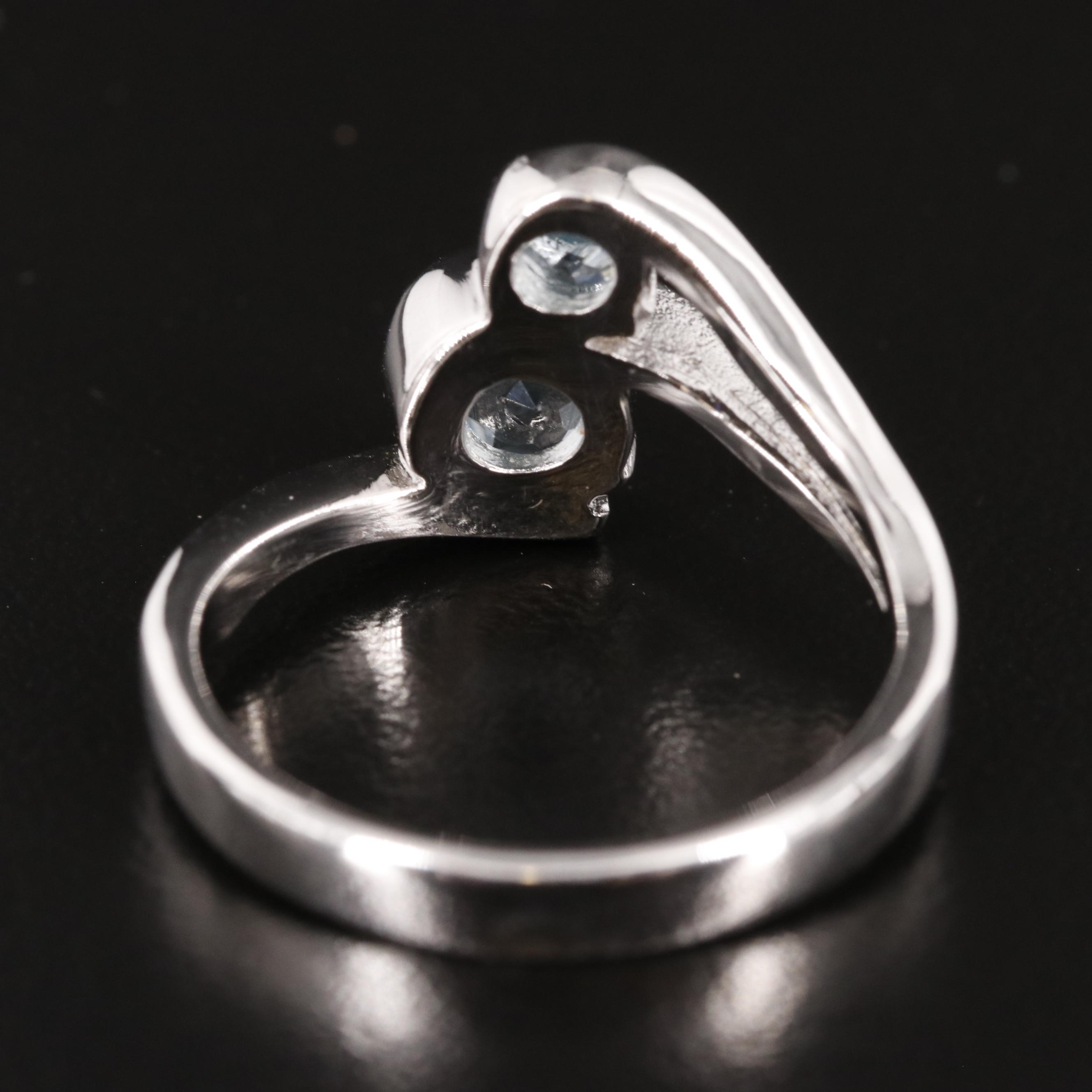 Sterling Blue Topaz Bypass Ring