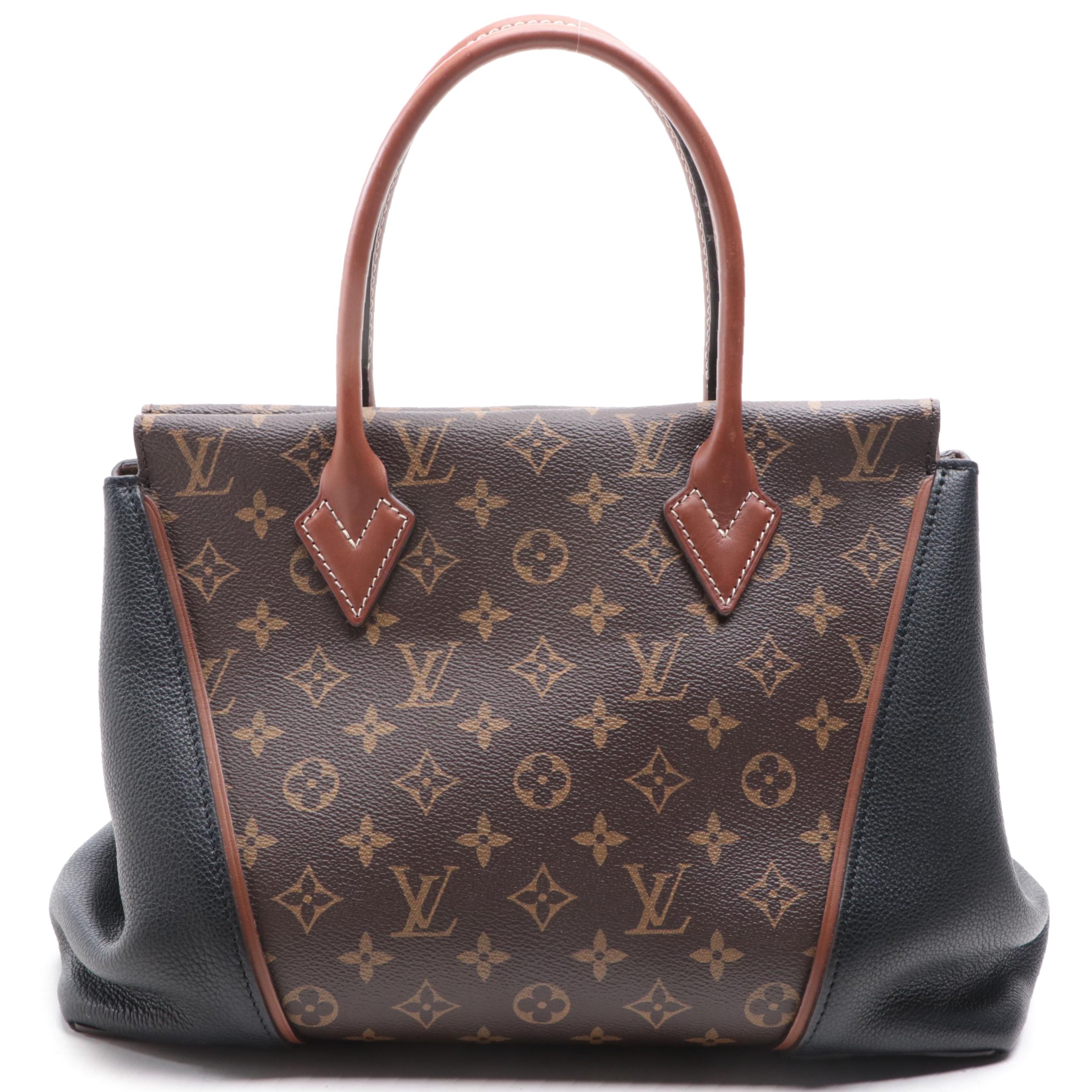 Louis Vuitton W PM Bag in Monogram Canvas and Bicolor Leather