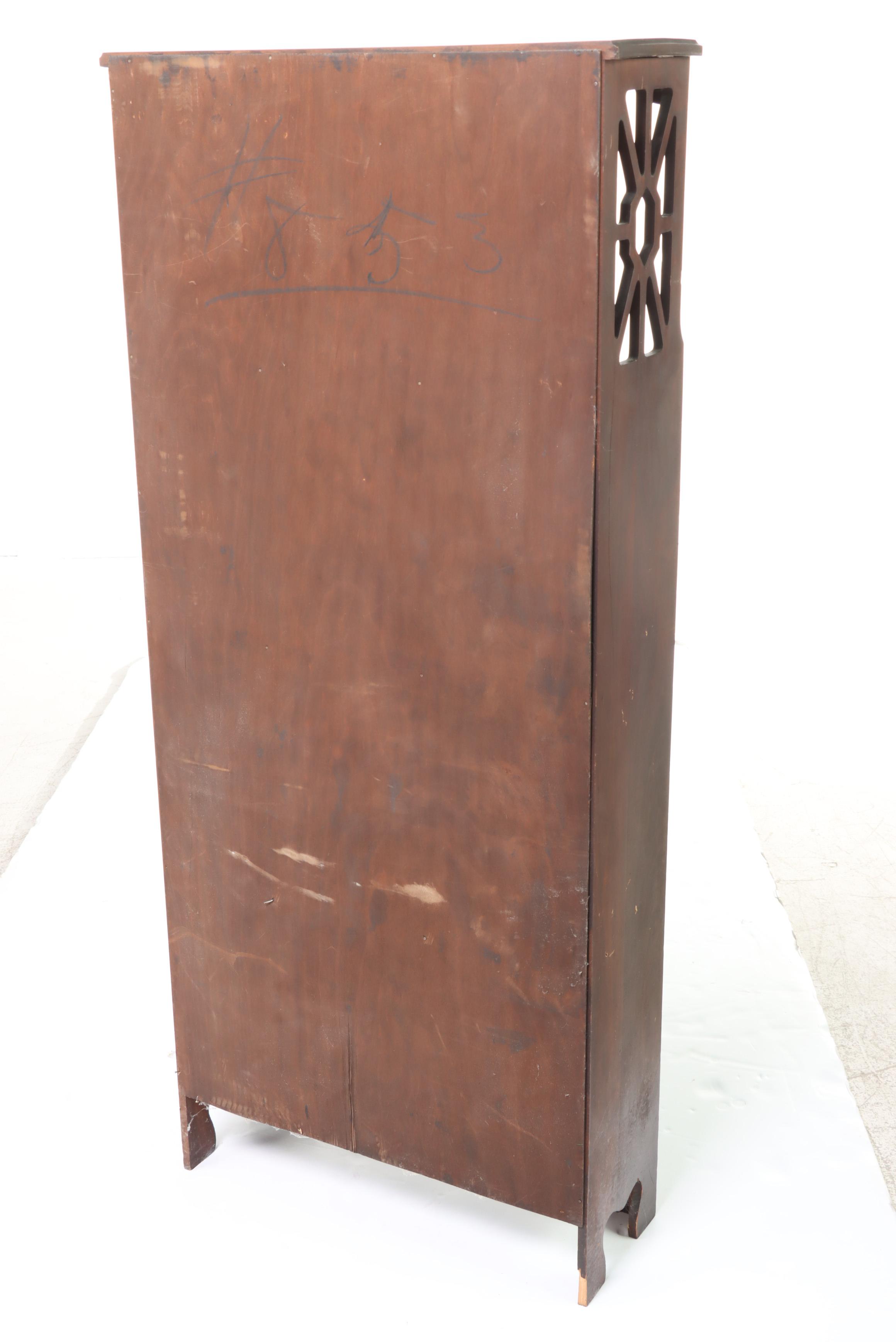 Small American Colonial Revival Mahogany-Stained Bookcase, Early 20th Century