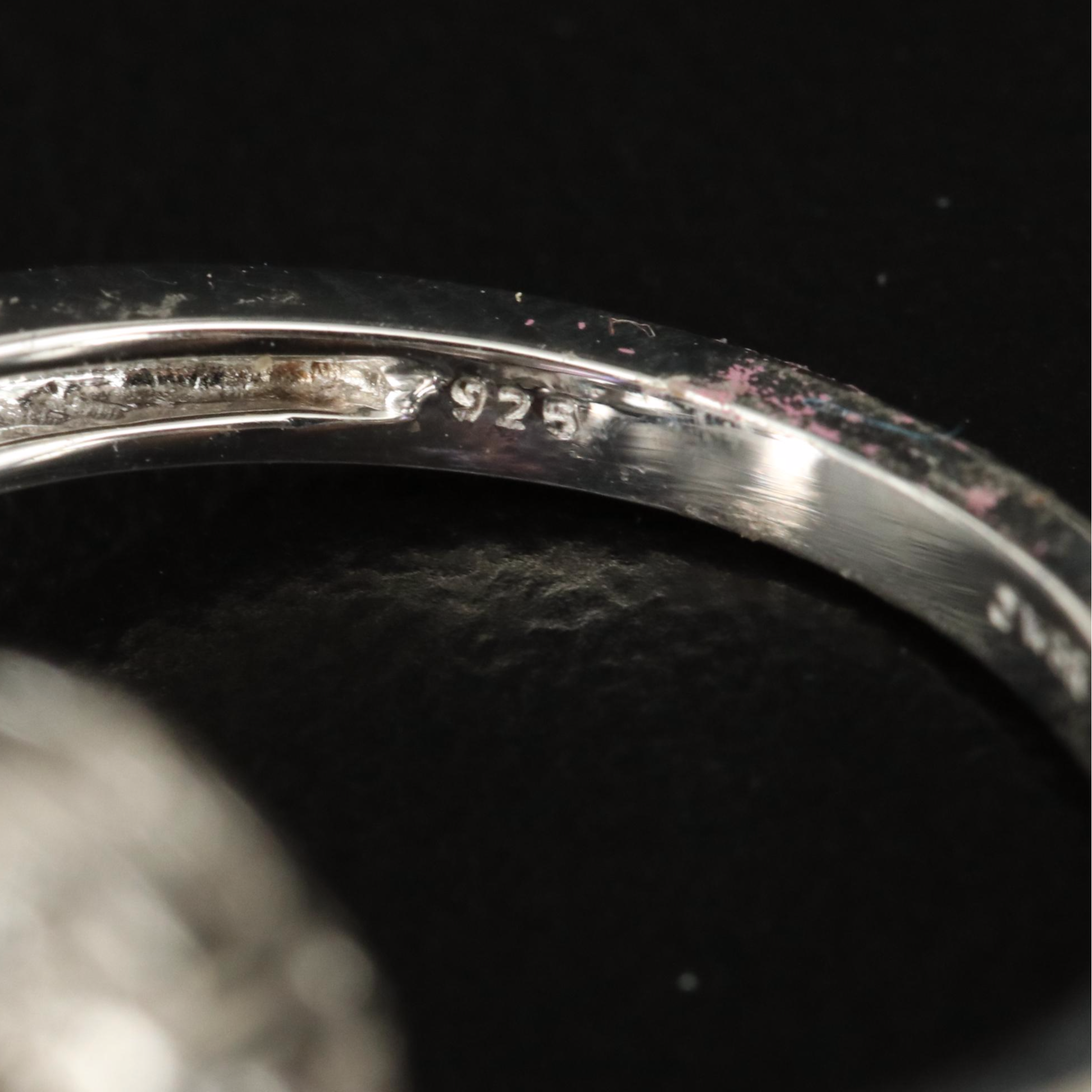 Sterling Amethyst and Sapphire Ring