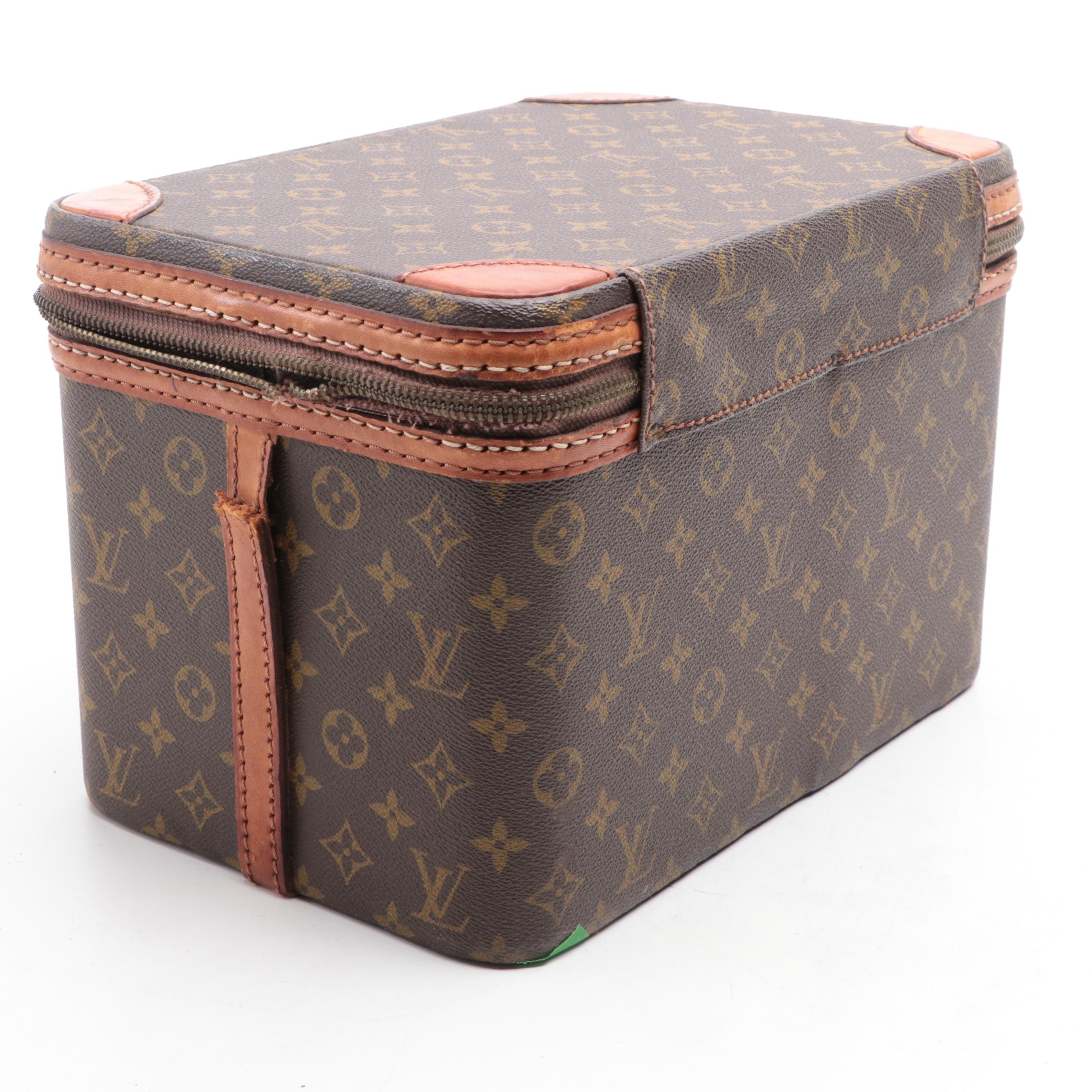 Louis Vuitton Train Case in Monogram Canvas and Vachetta Leather, 1960s