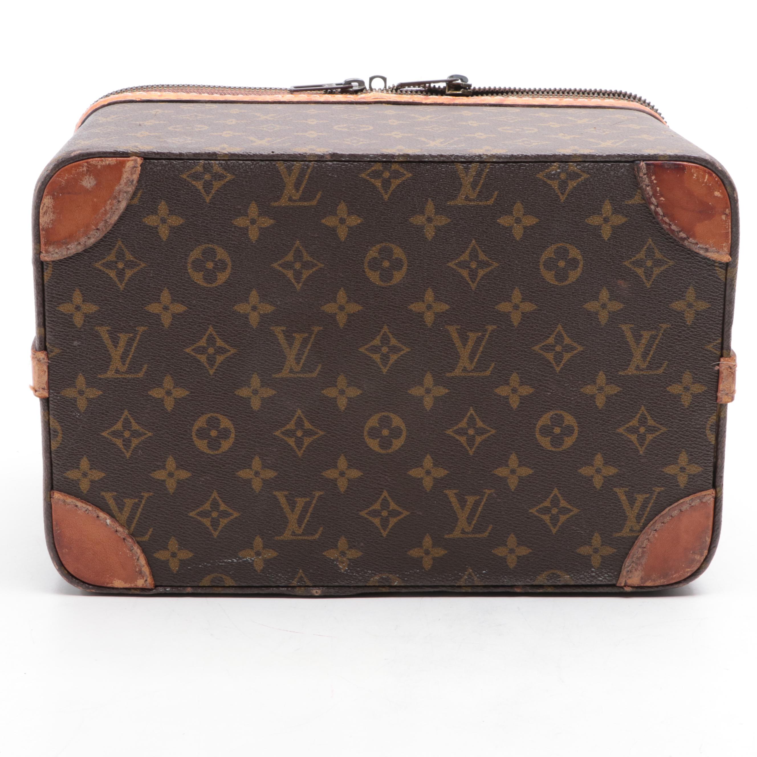 Louis Vuitton Train Case in Monogram Canvas and Vachetta Leather, 1960s