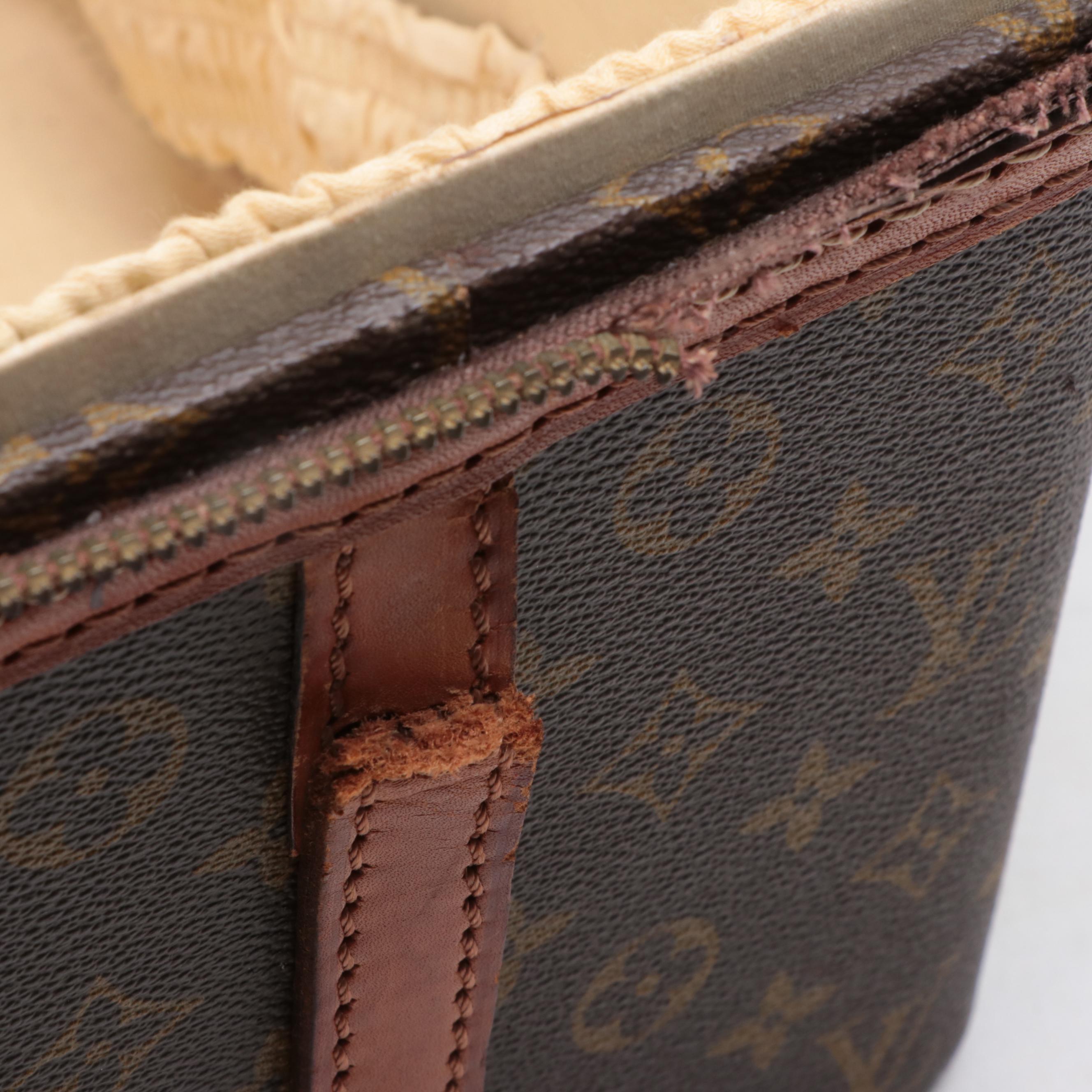Louis Vuitton Train Case in Monogram Canvas and Vachetta Leather, 1960s