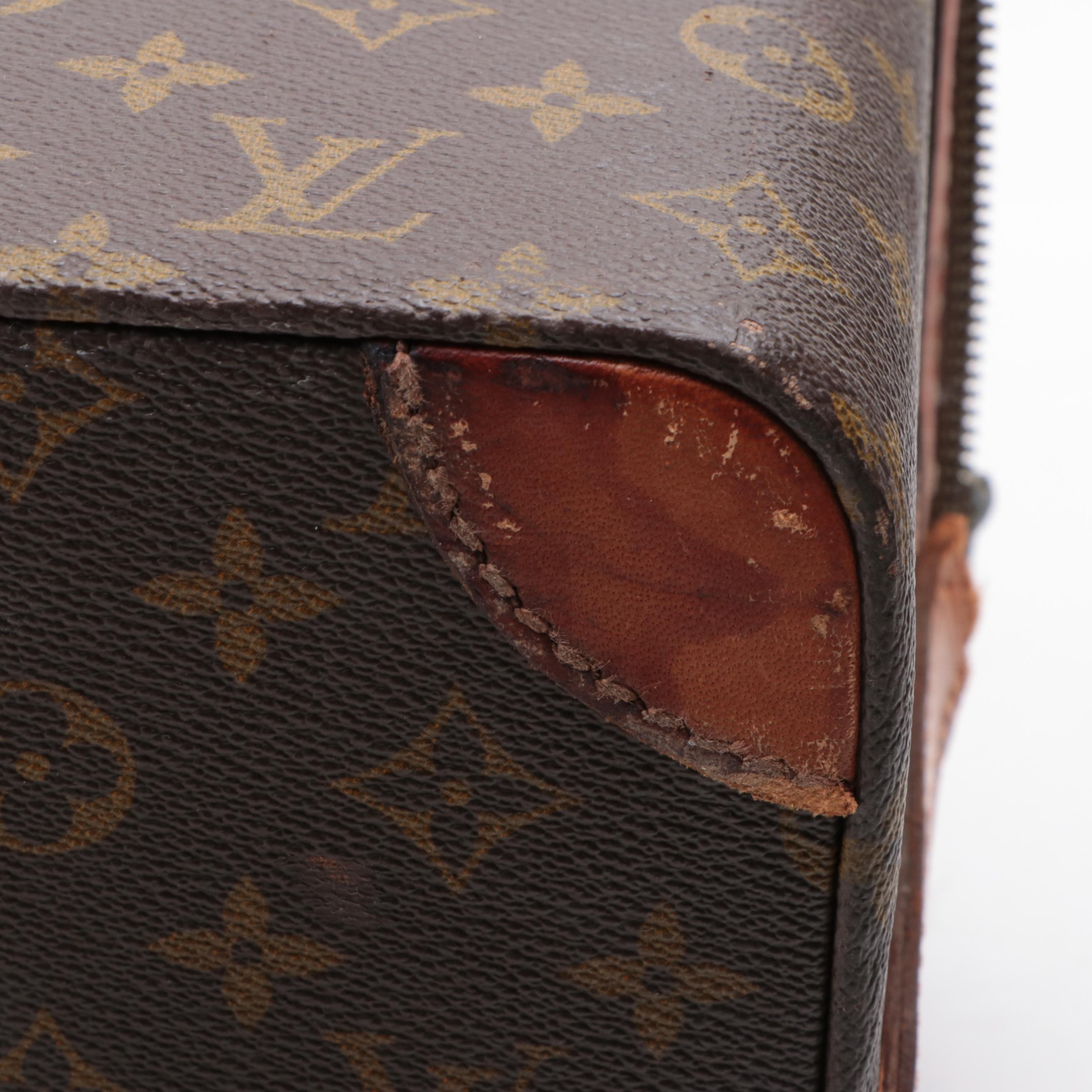 Louis Vuitton Train Case in Monogram Canvas and Vachetta Leather, 1960s
