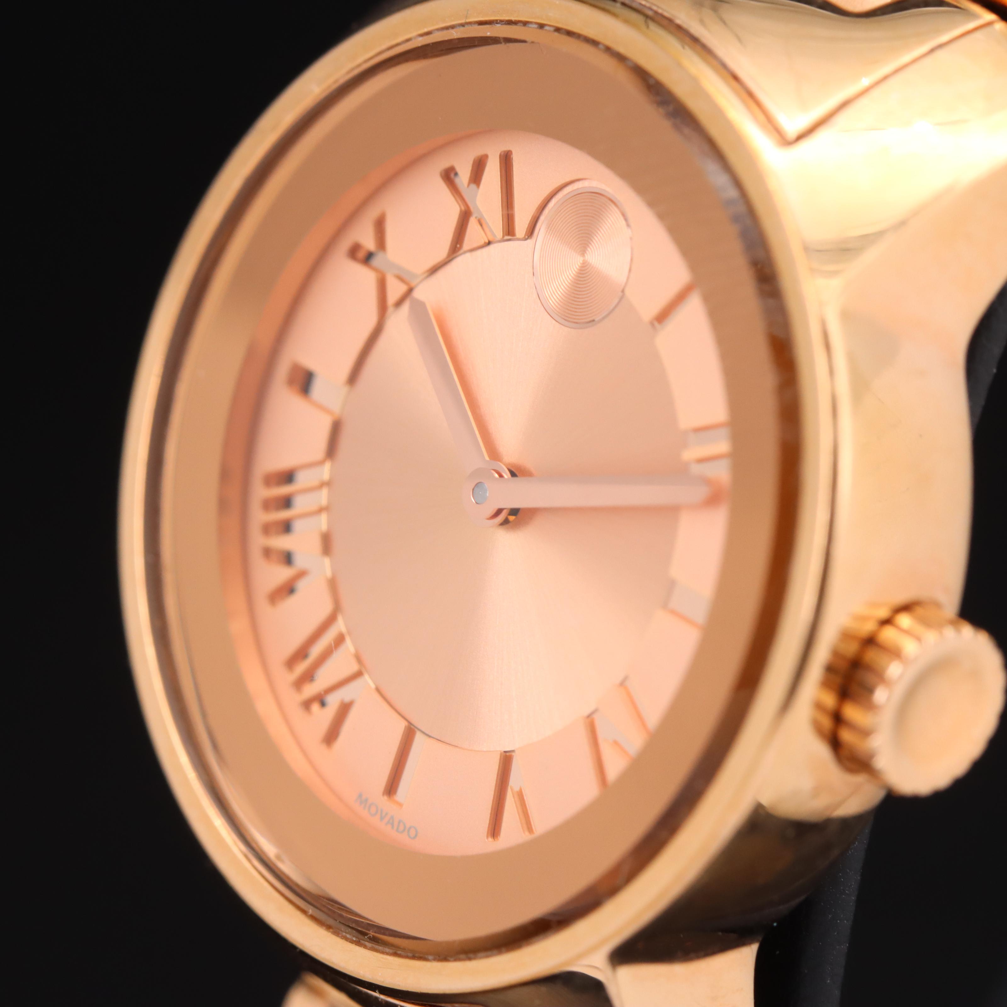 Movado Bold Rose Gold Tone Watch