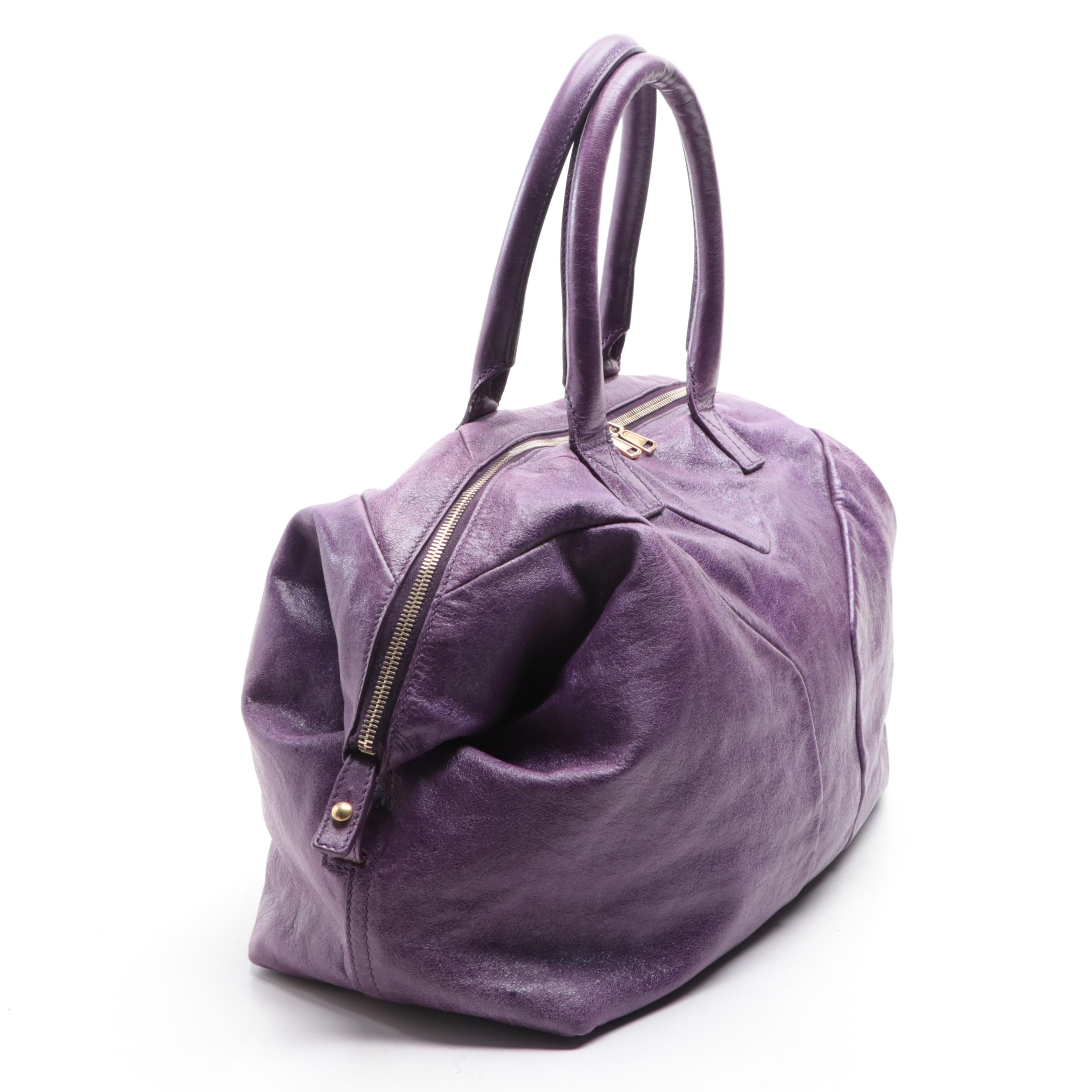 Yves Saint Laurent Easy Y Medium Bag in Crinkle Patent Leather