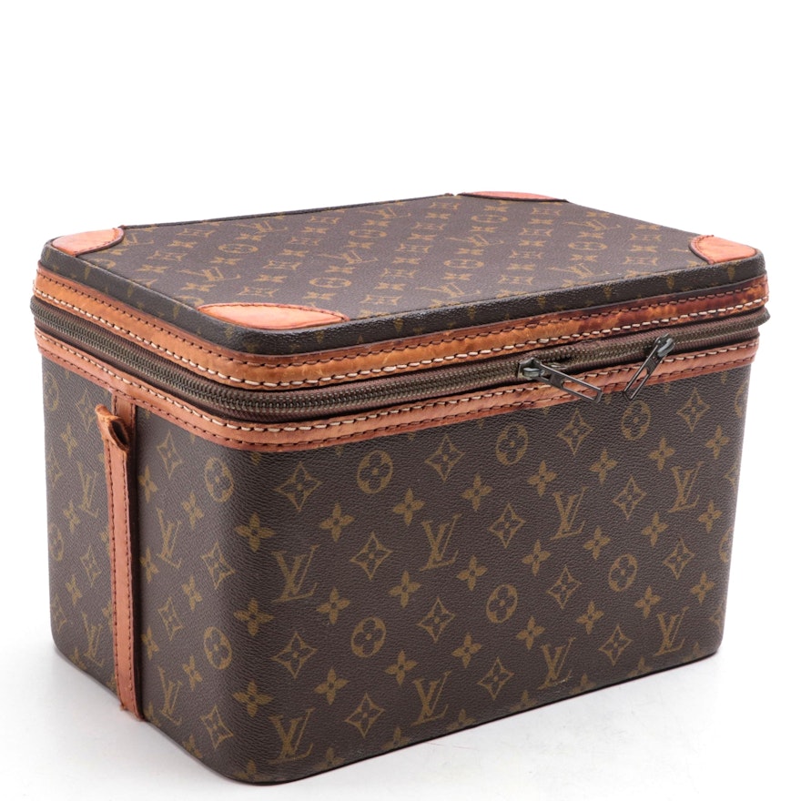 Louis Vuitton Train Case in Monogram Canvas and Vachetta Leather, 1960s