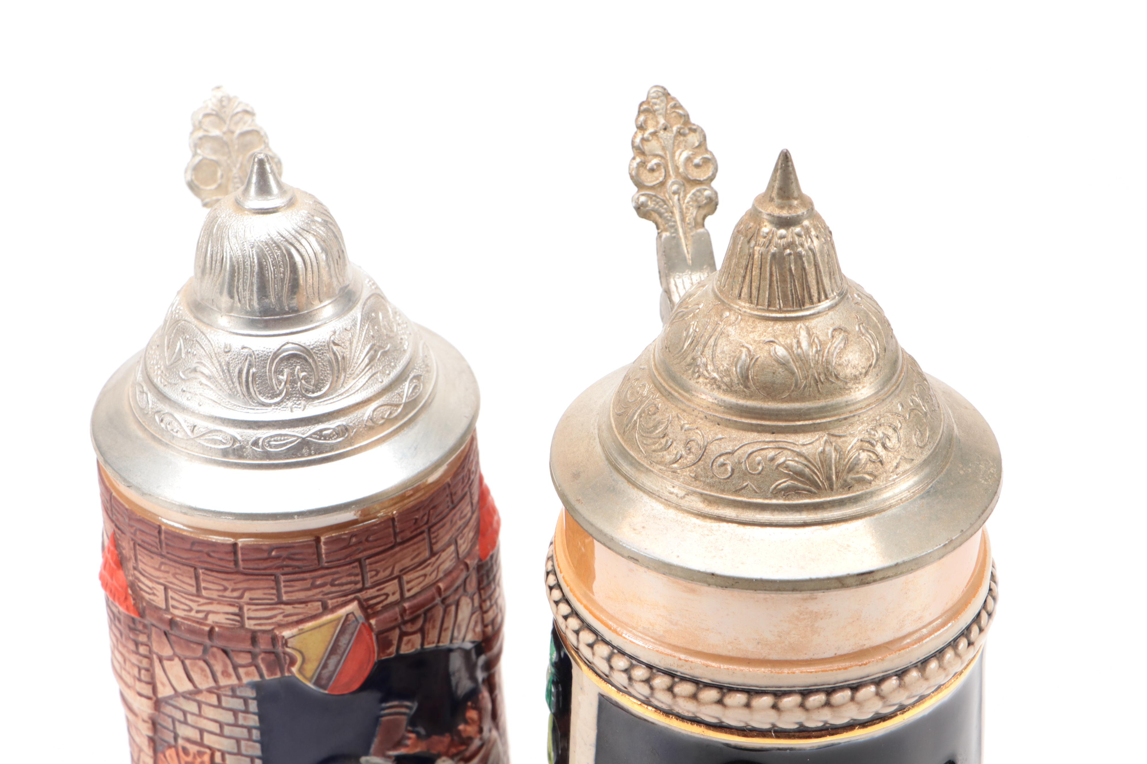 Gerz Ceramic Beer Stein With Stein Music Box, Late 20th Century