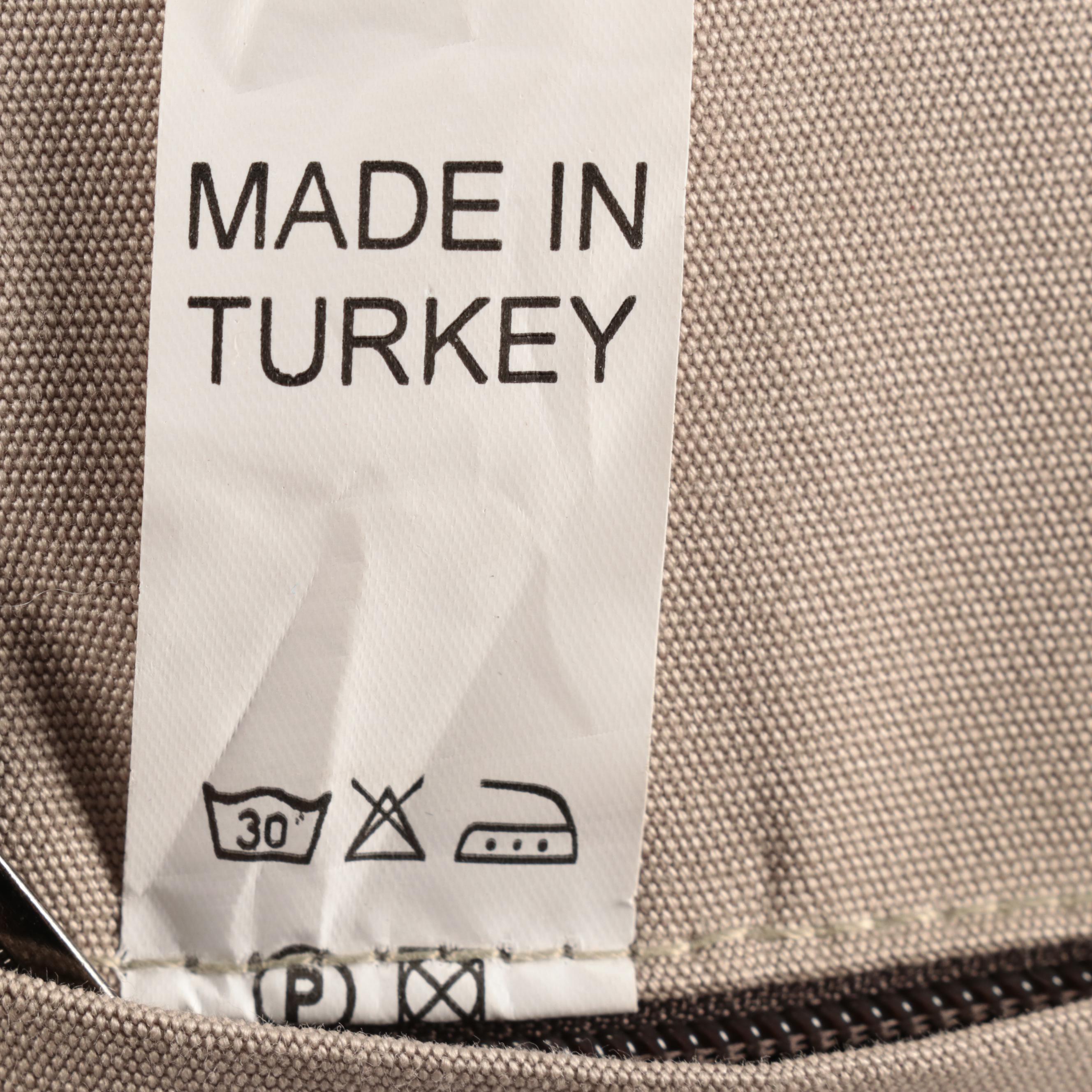 Turkish Made Kilim and Rag Rug Pillows, Mid to Late 20th Century