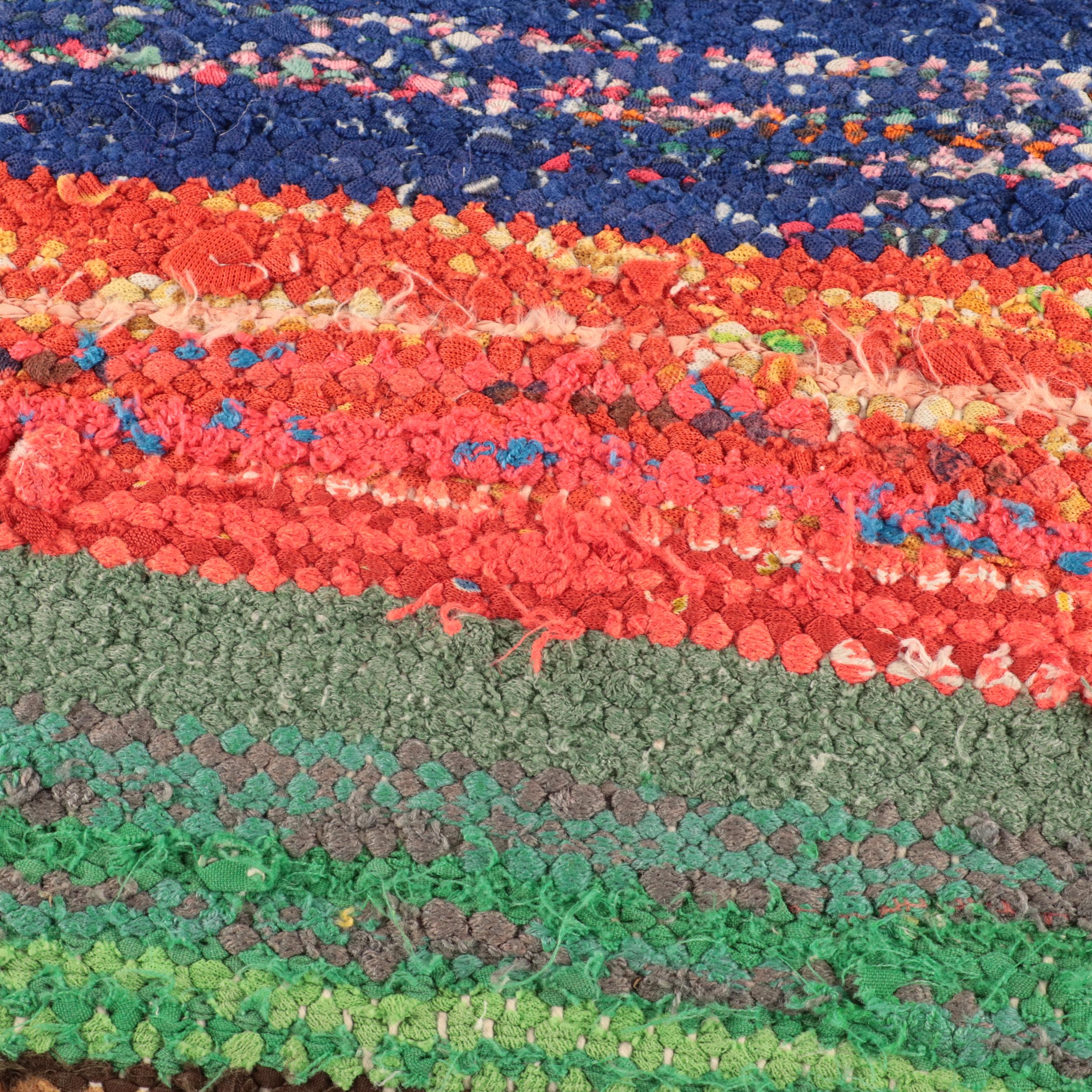 Turkish Made Kilim and Rag Rug Pillows, Mid to Late 20th Century