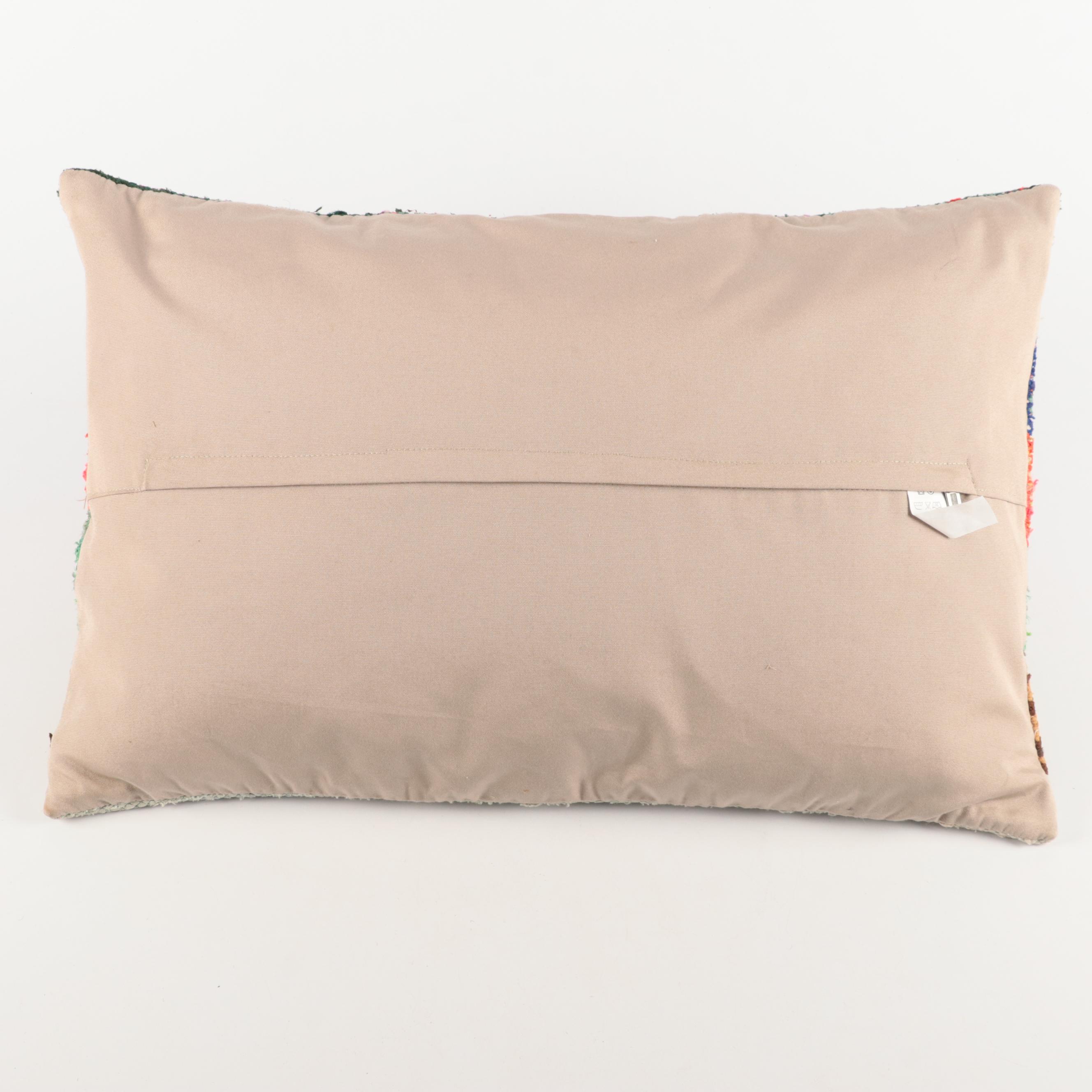 Turkish Made Kilim and Rag Rug Pillows, Mid to Late 20th Century