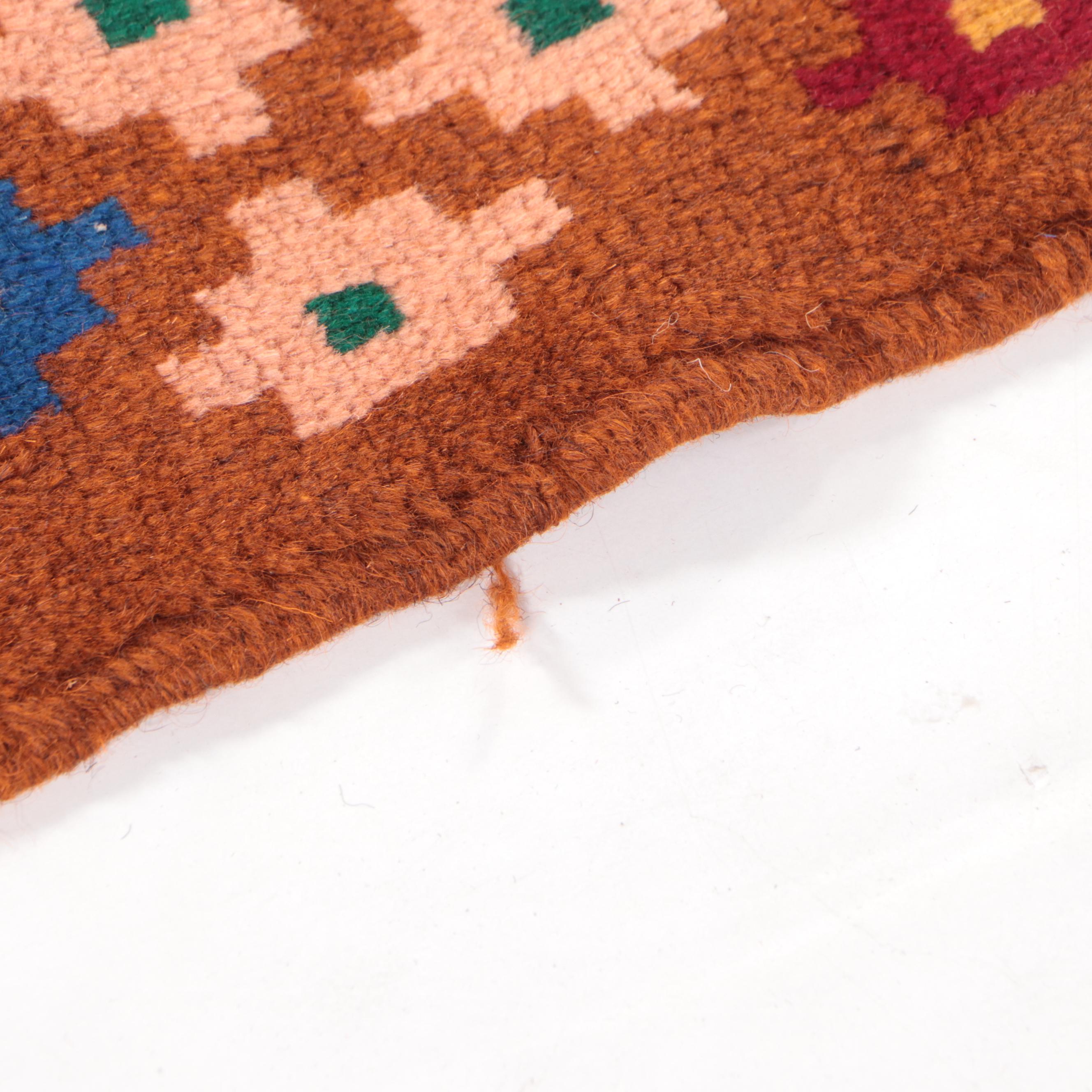 2'8 x 4'3 Hand-Knotted Afghan Baluch Accent Rug