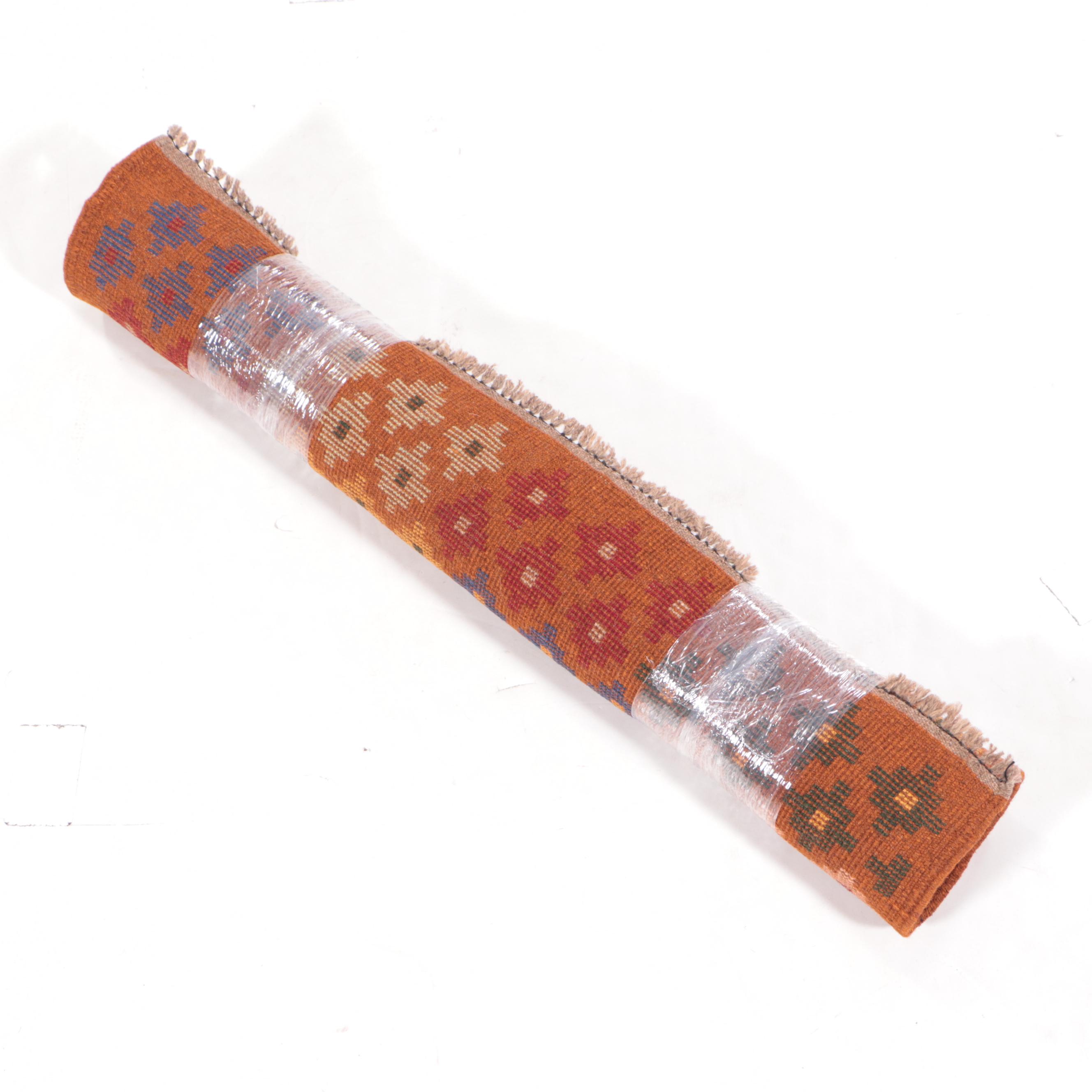 2'8 x 4'3 Hand-Knotted Afghan Baluch Accent Rug