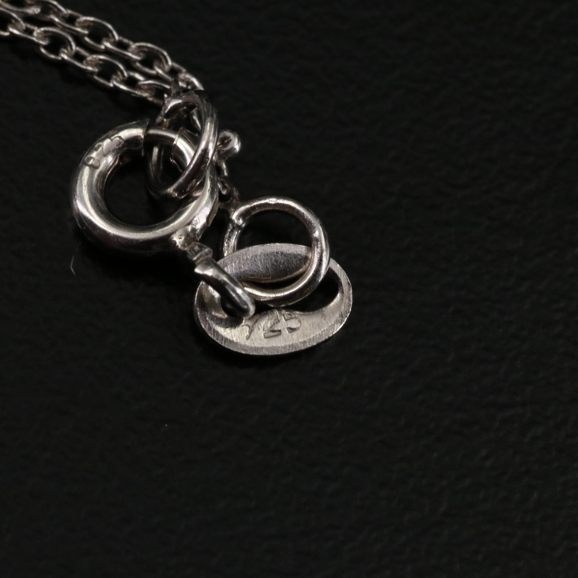 Sterling Blue Topaz Teardrop Pendant Necklace