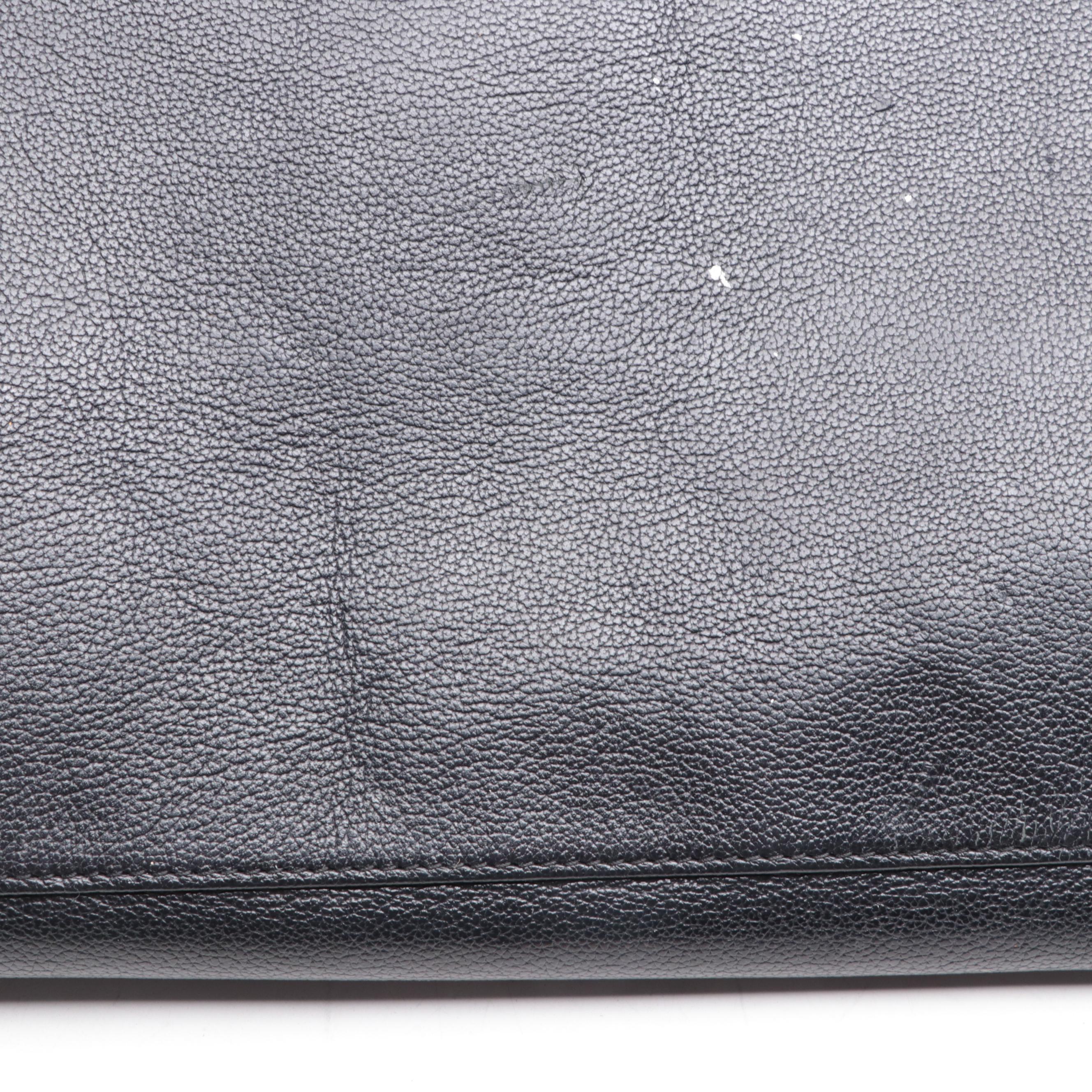 Chanel CC Tote in Black Grain Leather