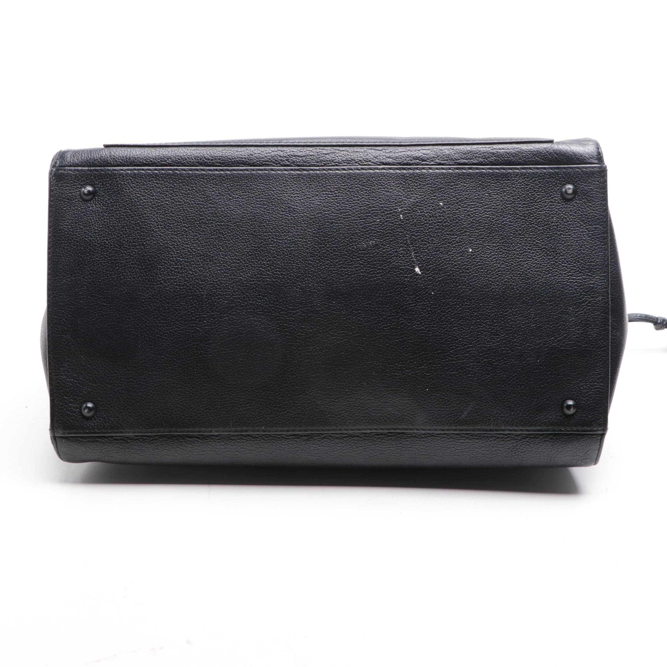 Chanel CC Tote in Black Grain Leather