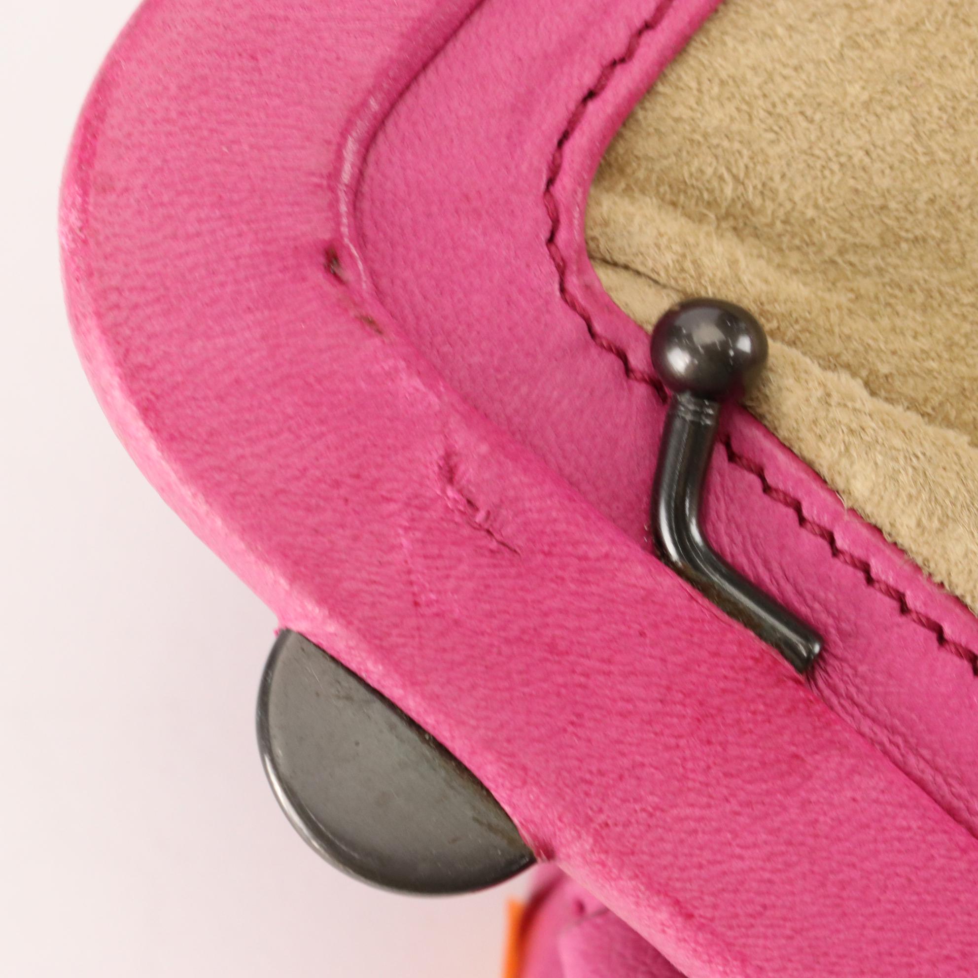 Bottega Veneta Top Handle Shoulder Bag in Pink Intrecciato Leather