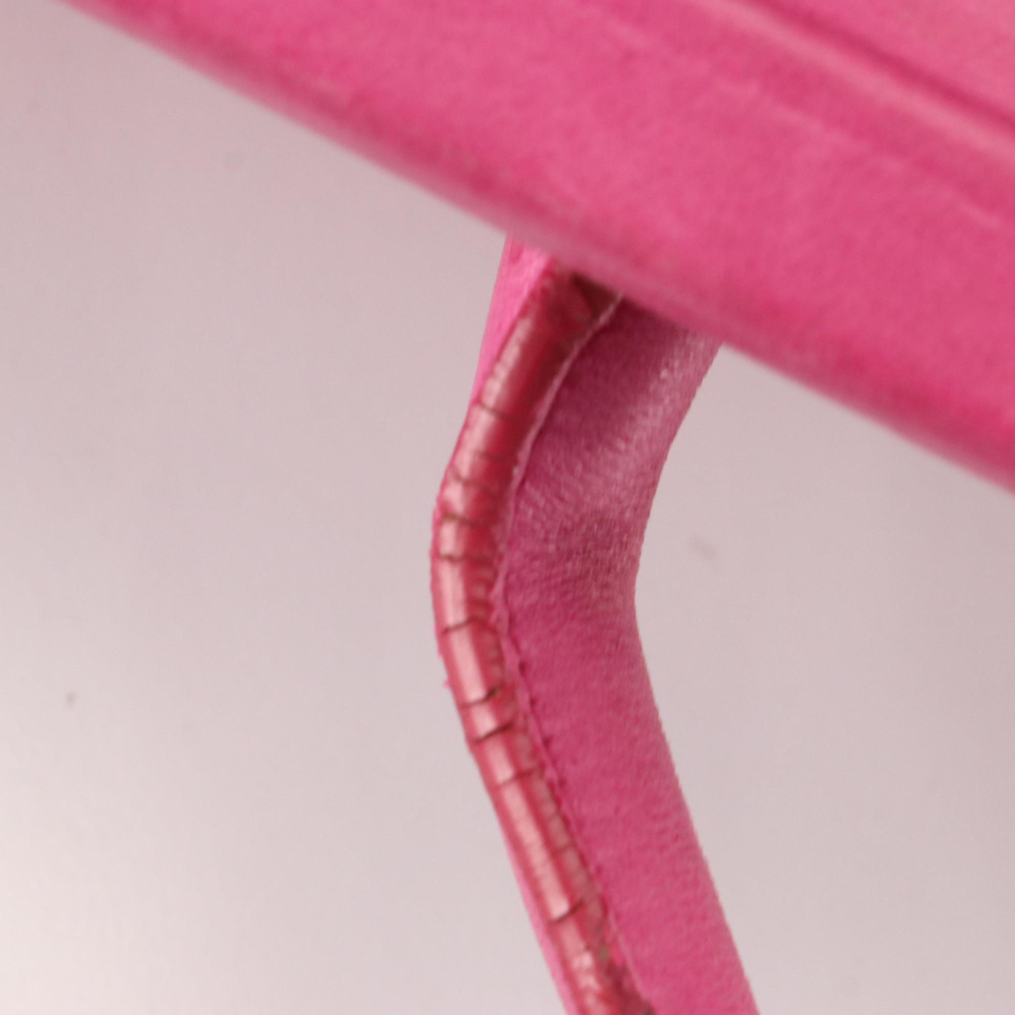 Bottega Veneta Top Handle Shoulder Bag in Pink Intrecciato Leather