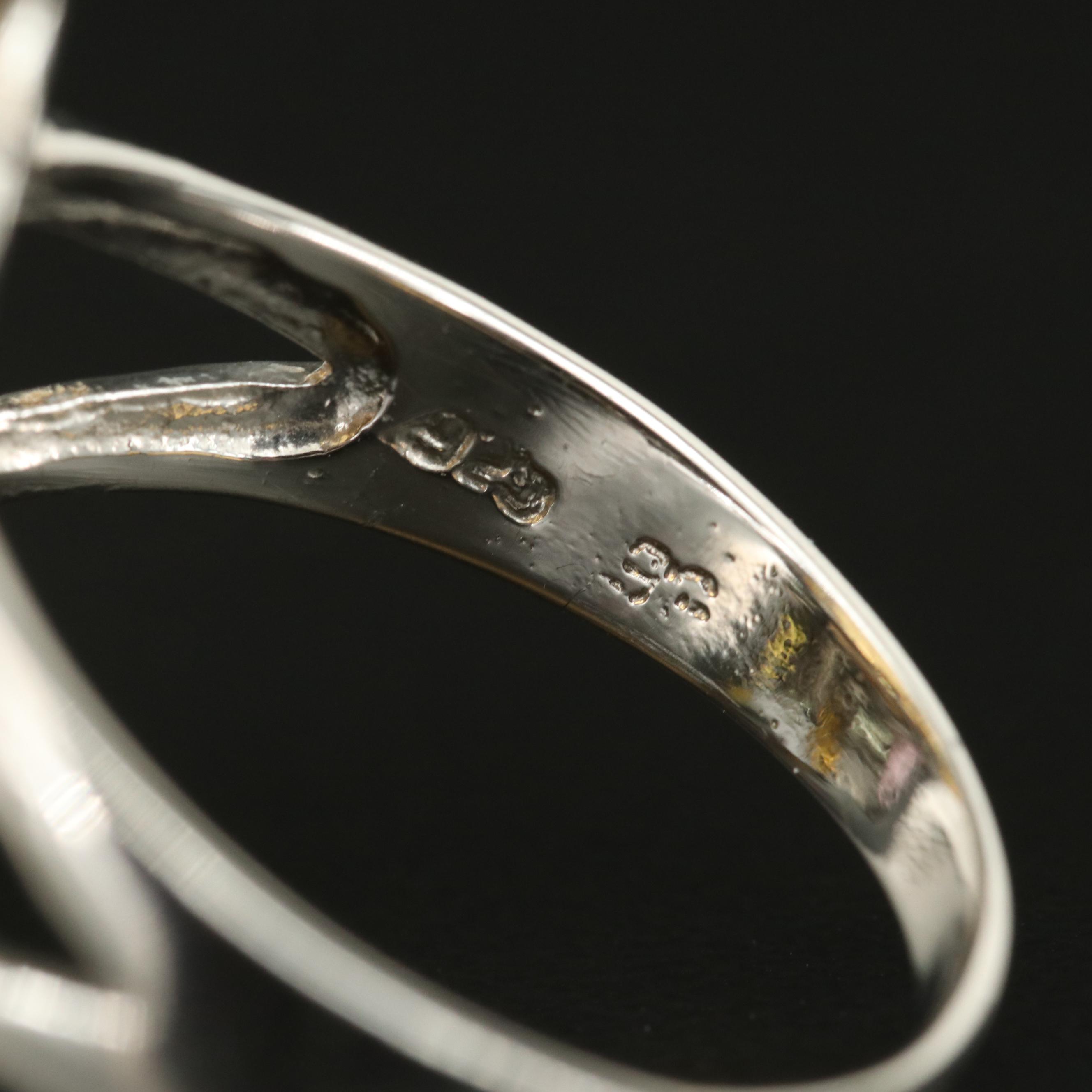 Sterling Ring Including Citrine, Peridot and Tourmaline