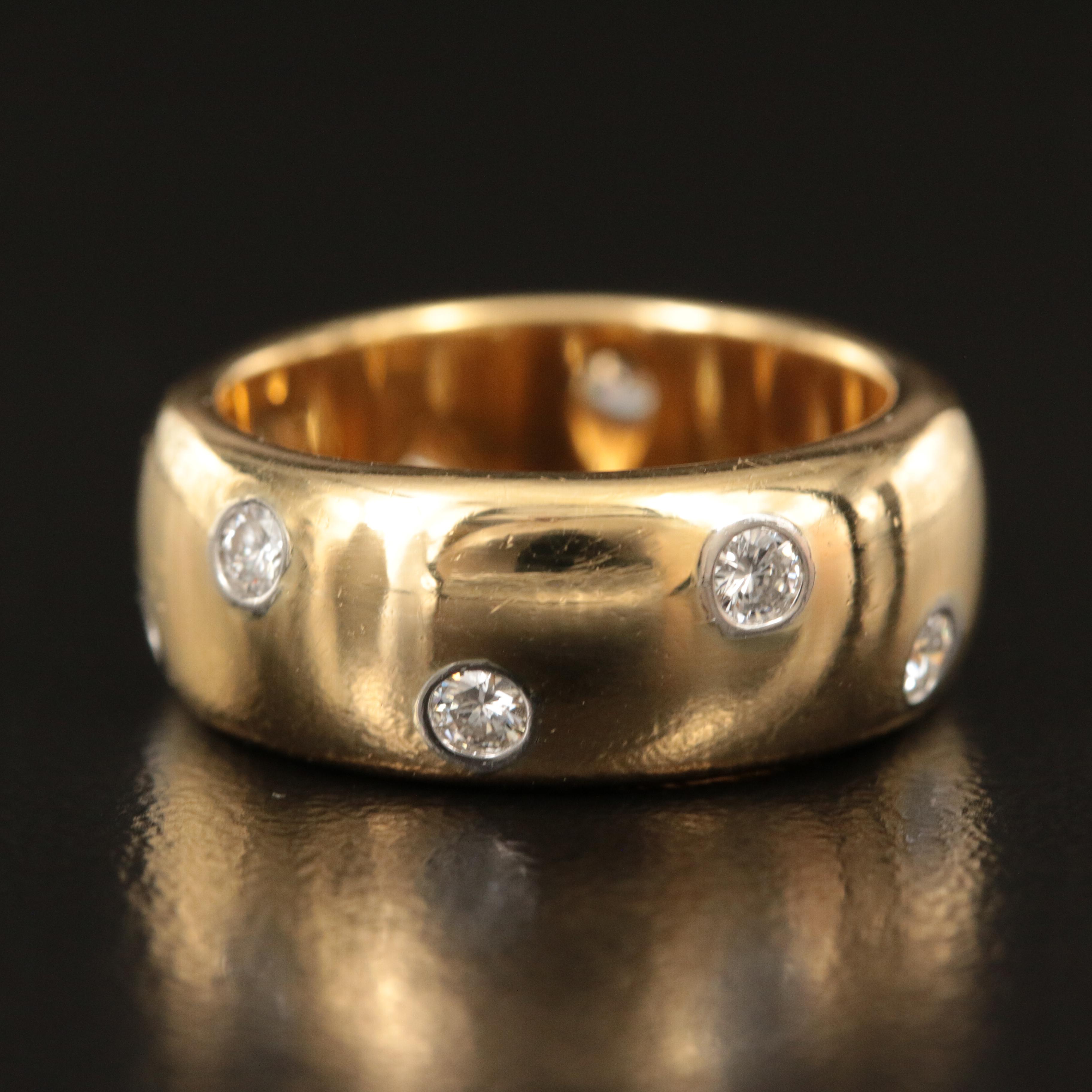 Tiffany & Co. 18K 0.50 CTW Diamond Etoile Band with Platinum Settings