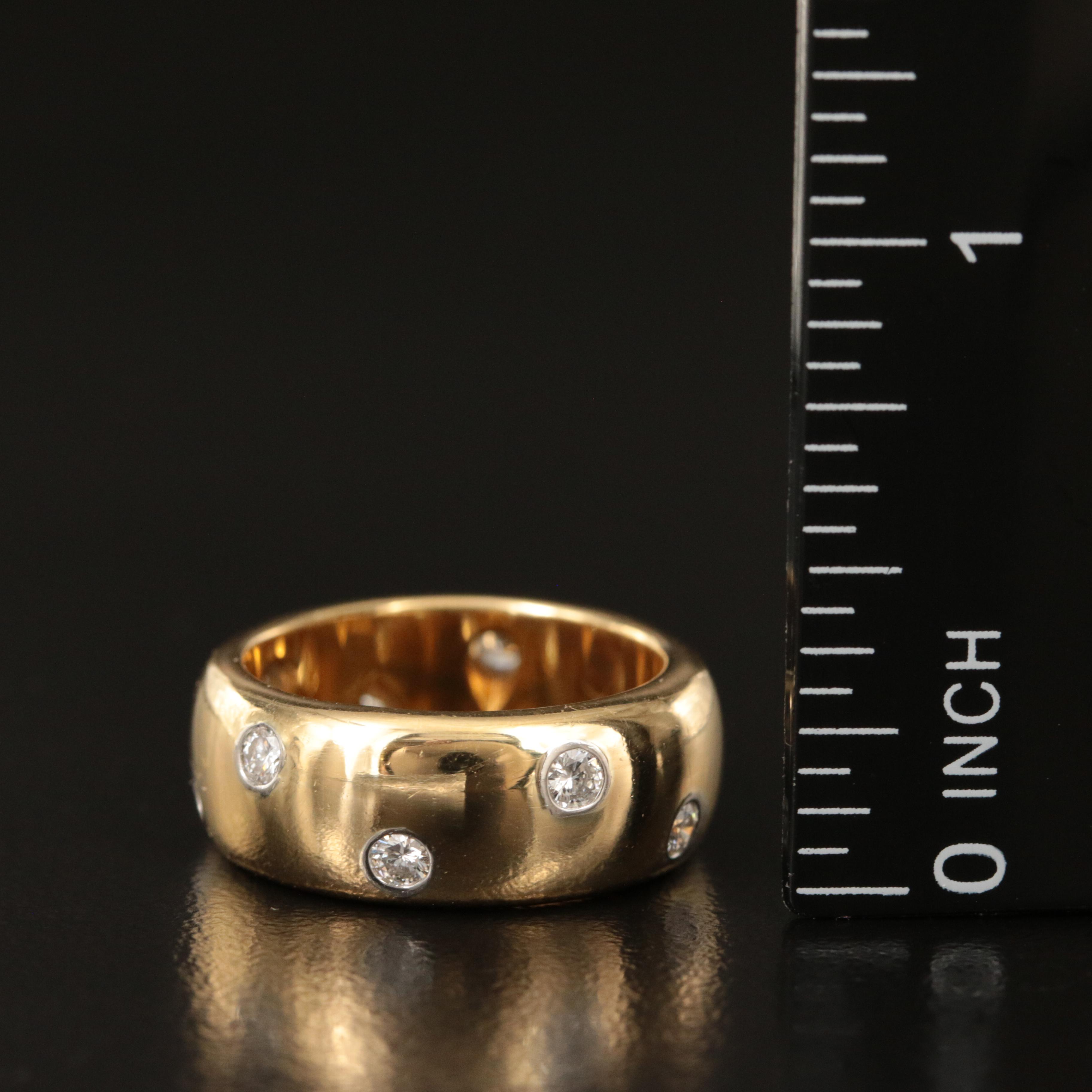 Tiffany & Co. 18K 0.50 CTW Diamond Etoile Band with Platinum Settings