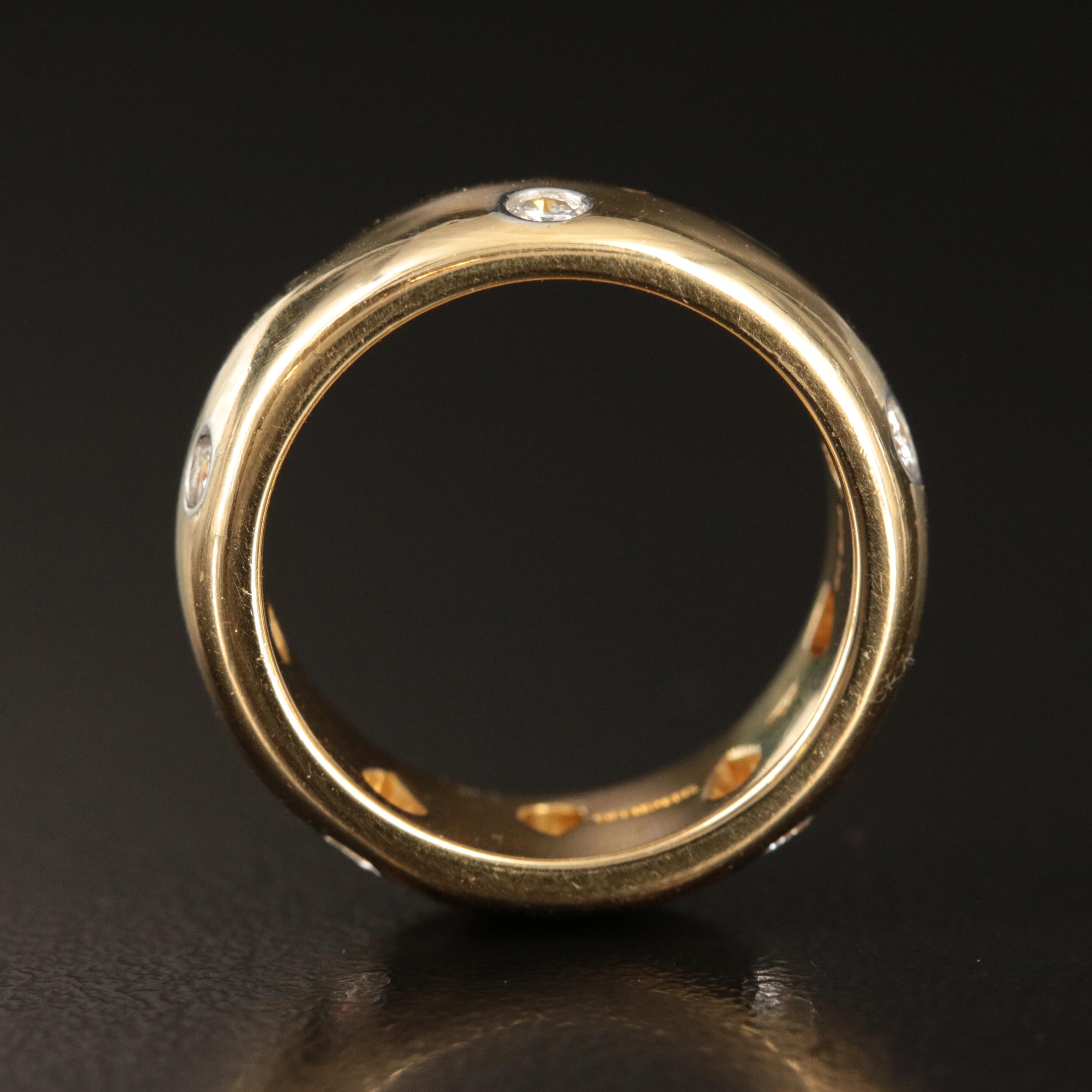 Tiffany & Co. 18K 0.50 CTW Diamond Etoile Band with Platinum Settings