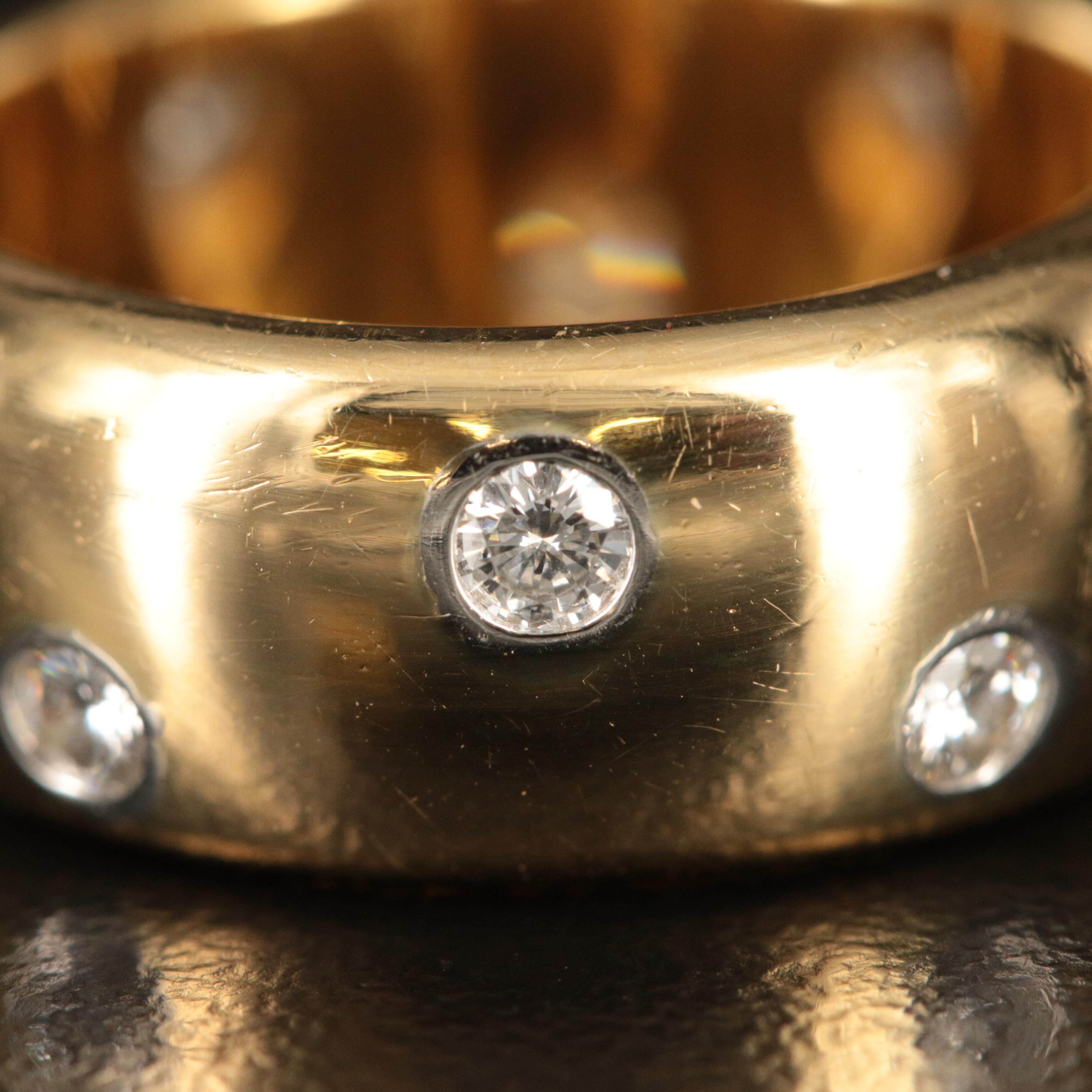 Tiffany & Co. 18K 0.50 CTW Diamond Etoile Band with Platinum Settings