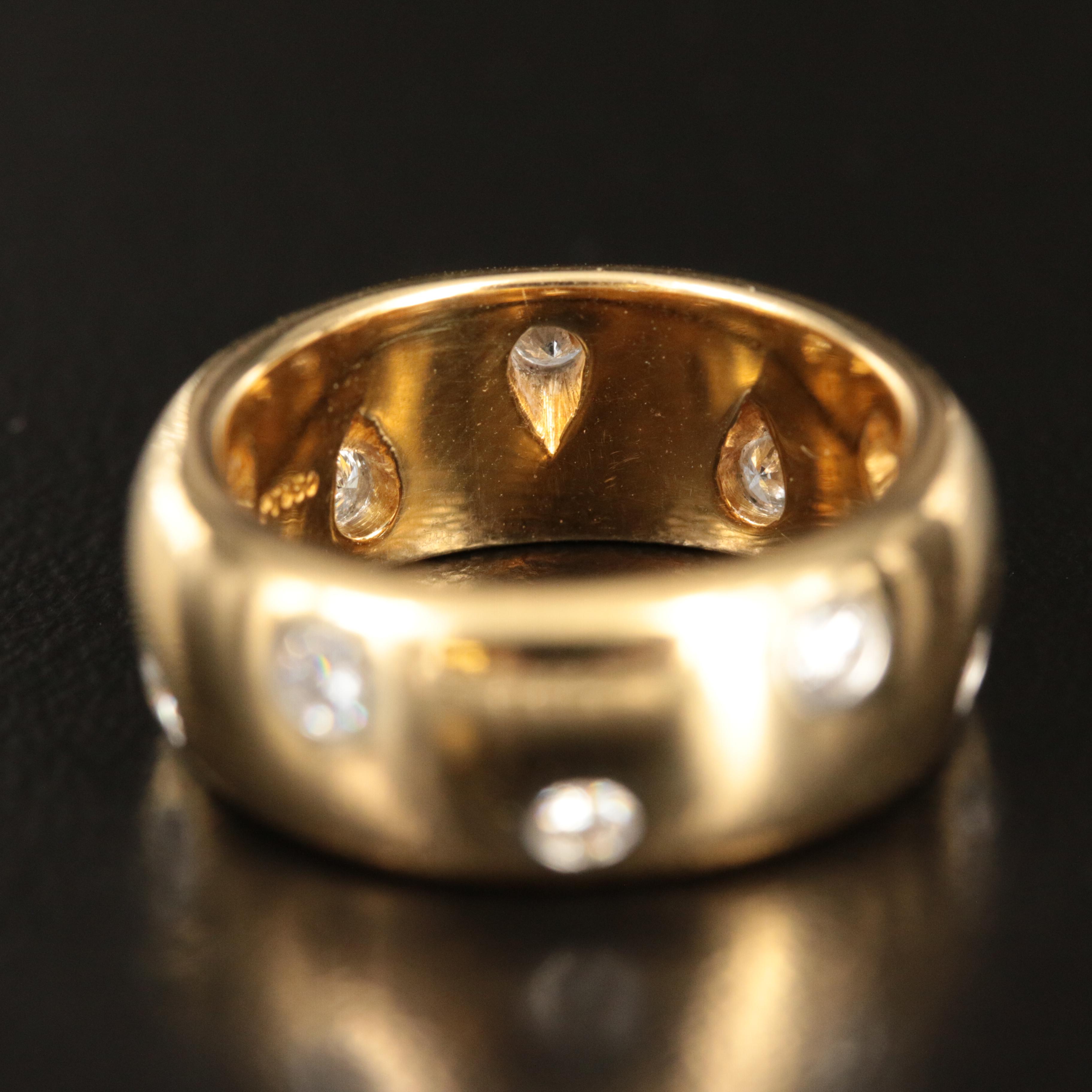 Tiffany & Co. 18K 0.50 CTW Diamond Etoile Band with Platinum Settings