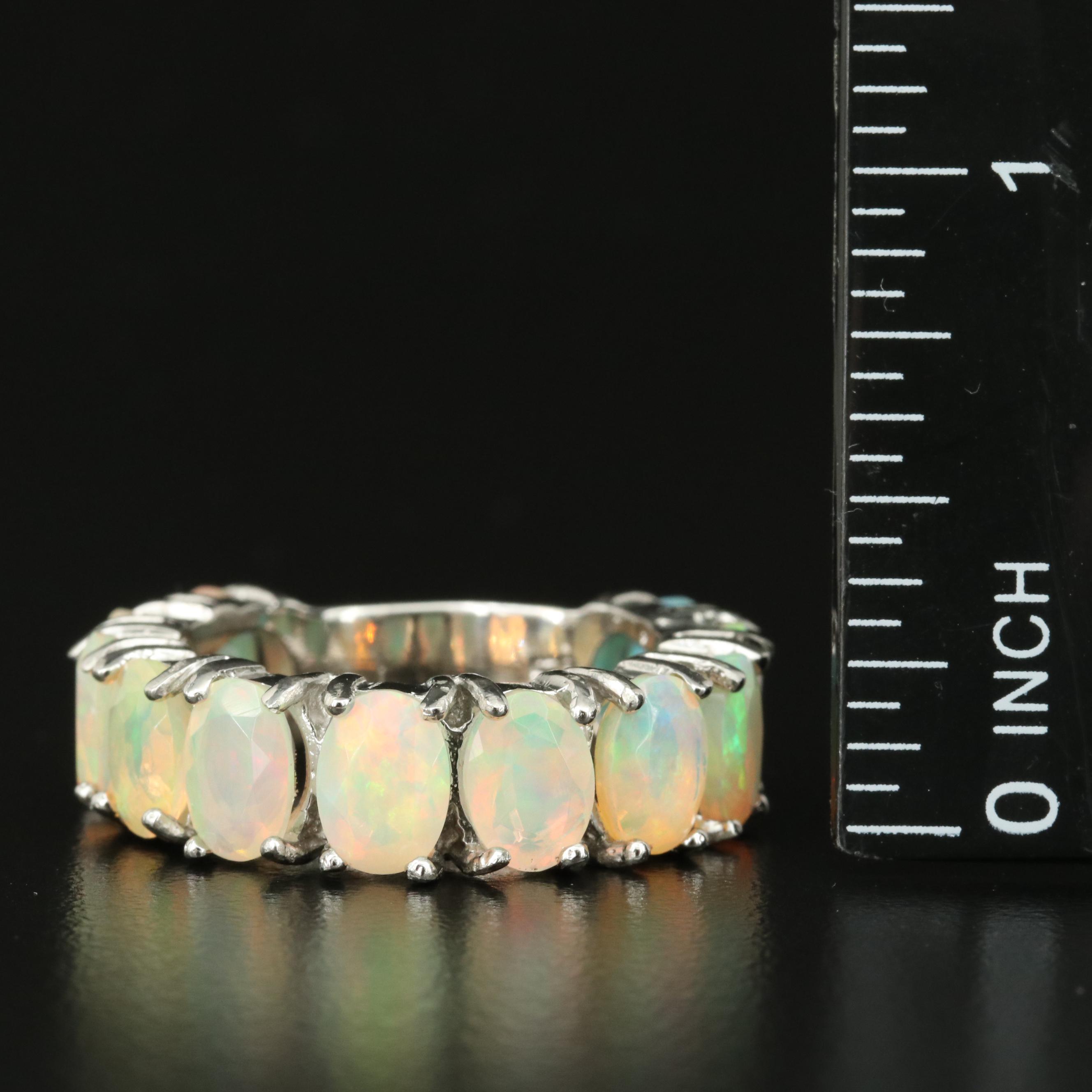Sterling Opal Ring