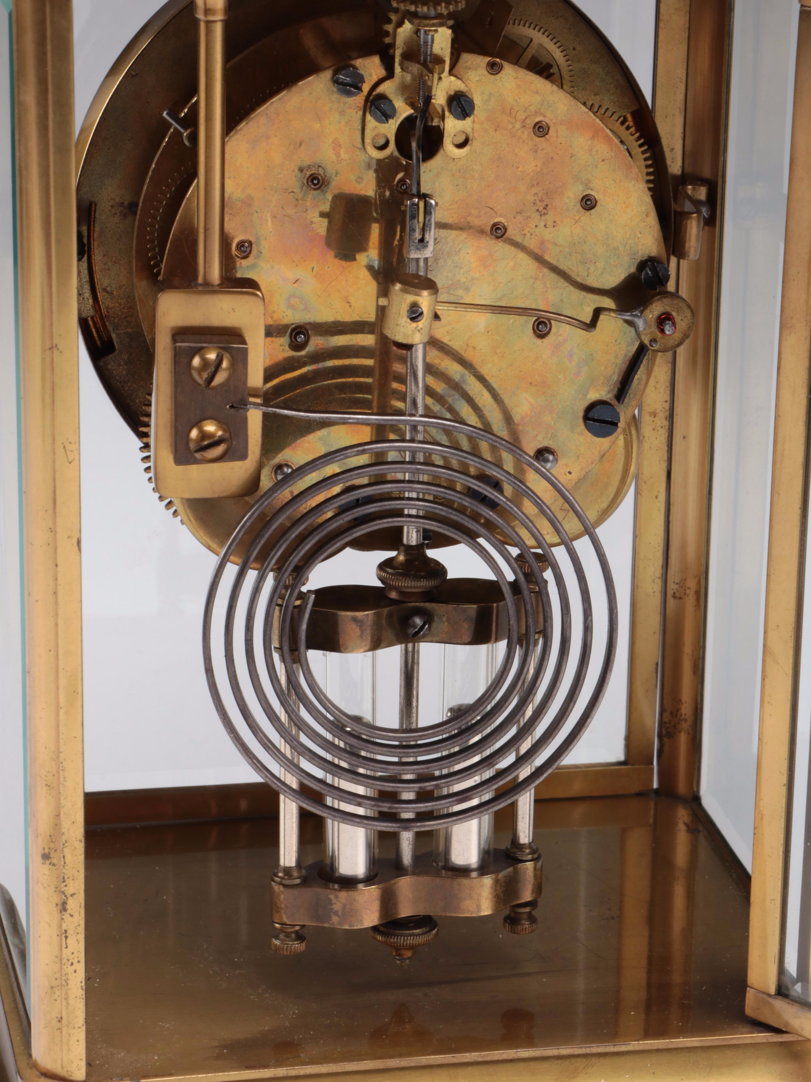 Seth Thomas Brass Regulator Mantel Clock, 20th Century